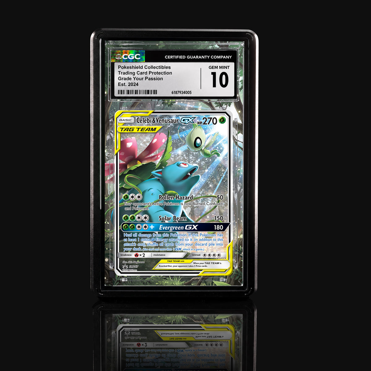 Celebi & Venusaur GX SM167 Extended Art Display