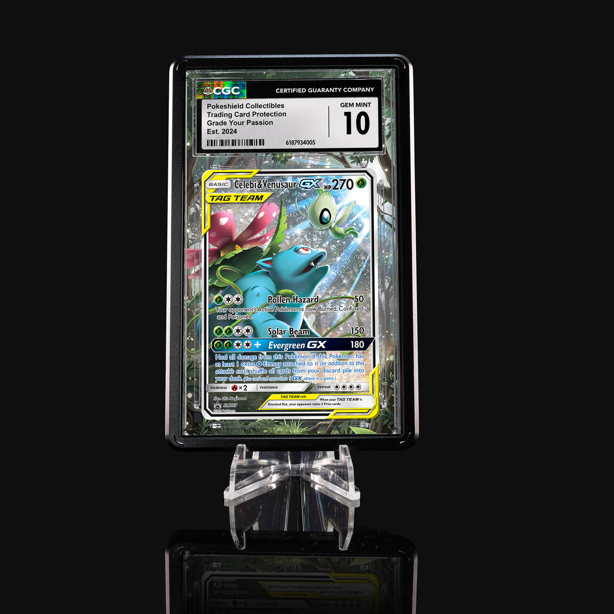 Celebi & Venusaur GX SM167 Extended Art Display