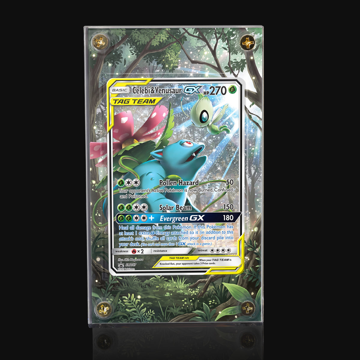 Celebi & Venusaur GX SM167 Extended Art Display