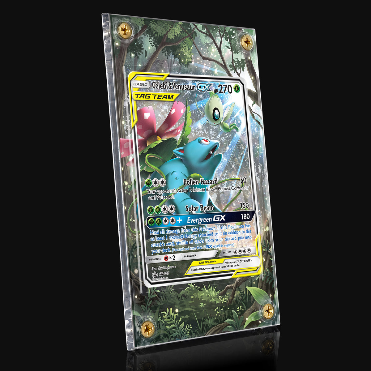 Celebi & Venusaur GX SM167 Extended Art Display