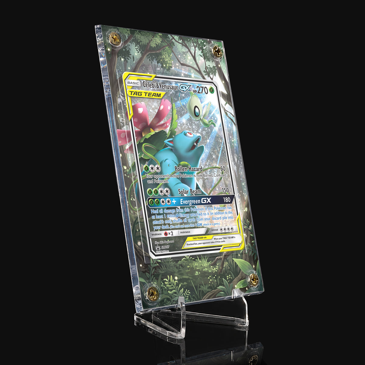 Celebi & Venusaur GX SM167 Extended Art Display