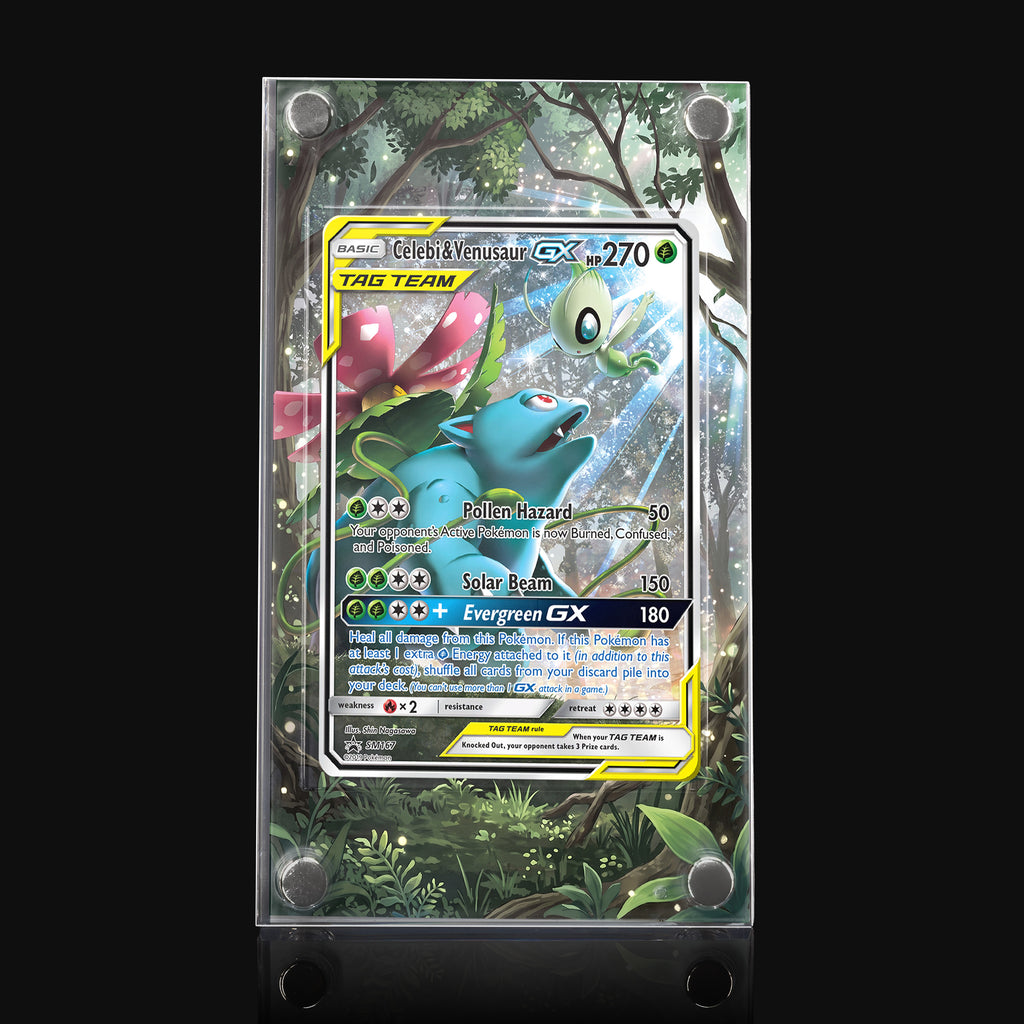 Celebi & Venusaur GX SM167 Extended Art Display