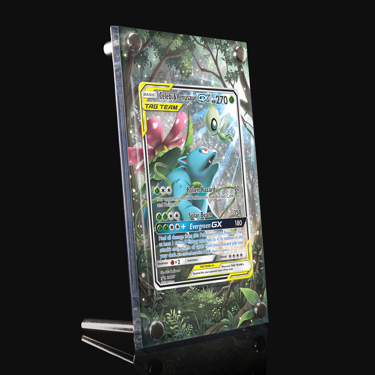 Celebi & Venusaur GX SM167 Extended Art Display