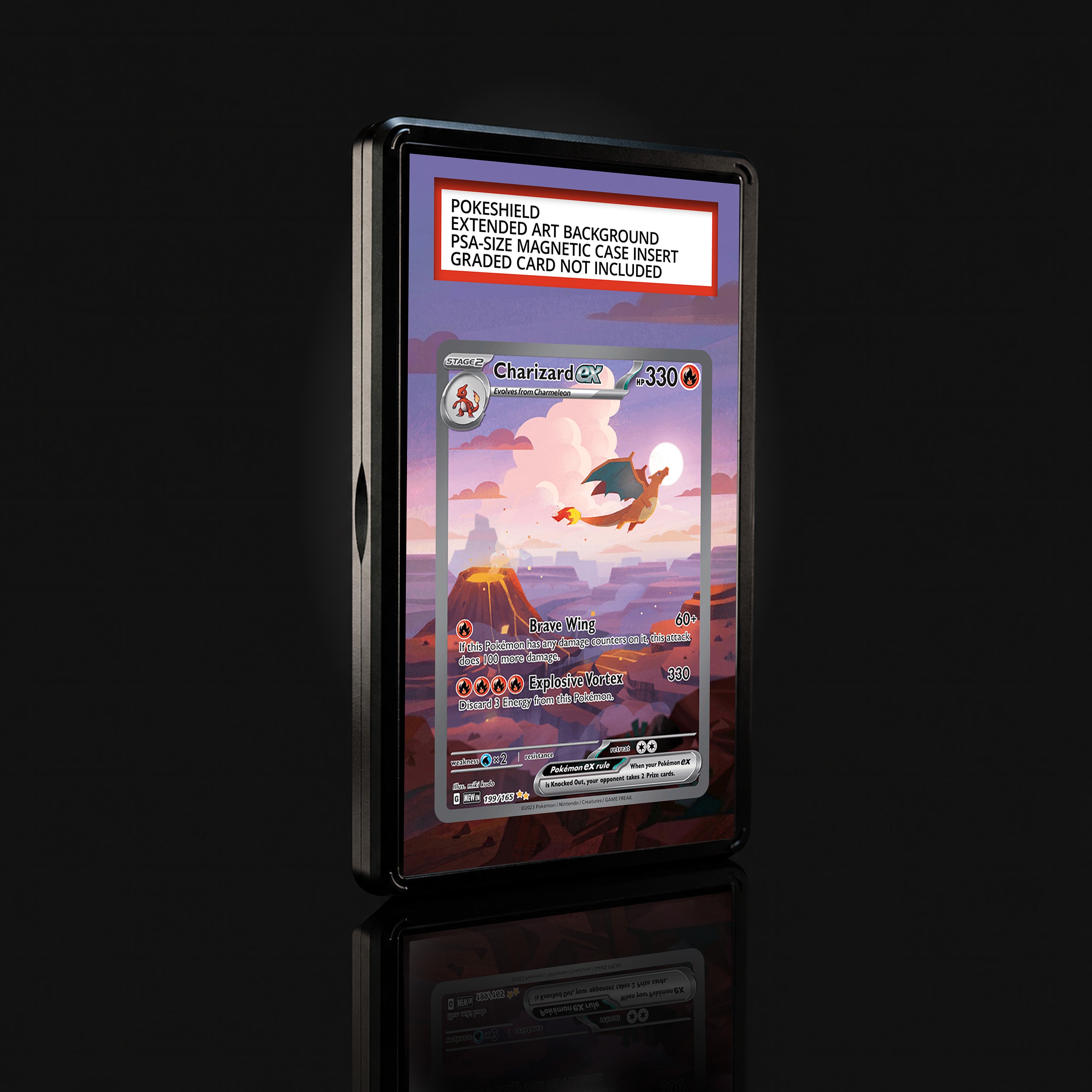 Charizard ex 199 Extended Art Display
