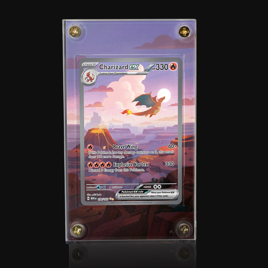 Charizard ex 199 Extended Art Display