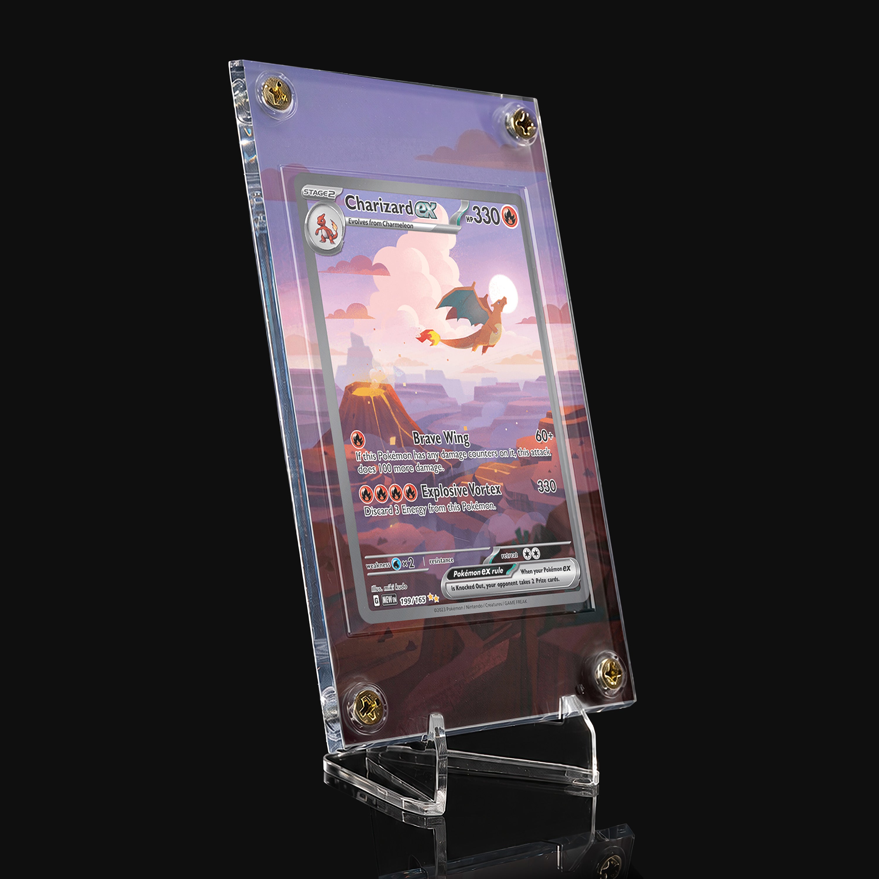 Charizard ex 199 Extended Art Display