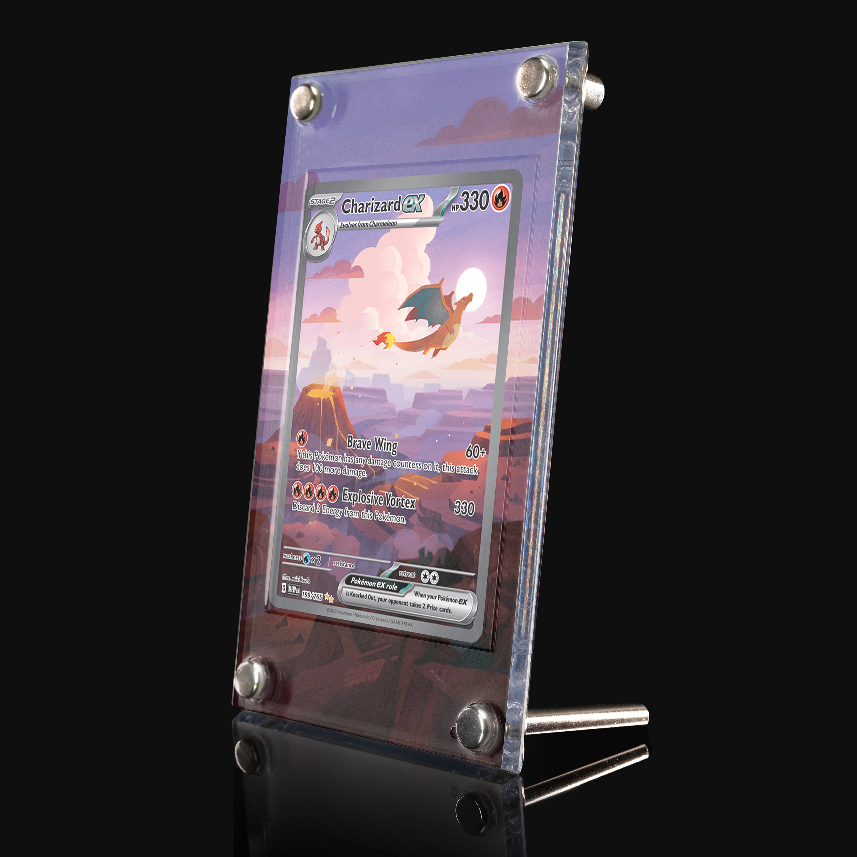 Charizard ex 199 Extended Art Display