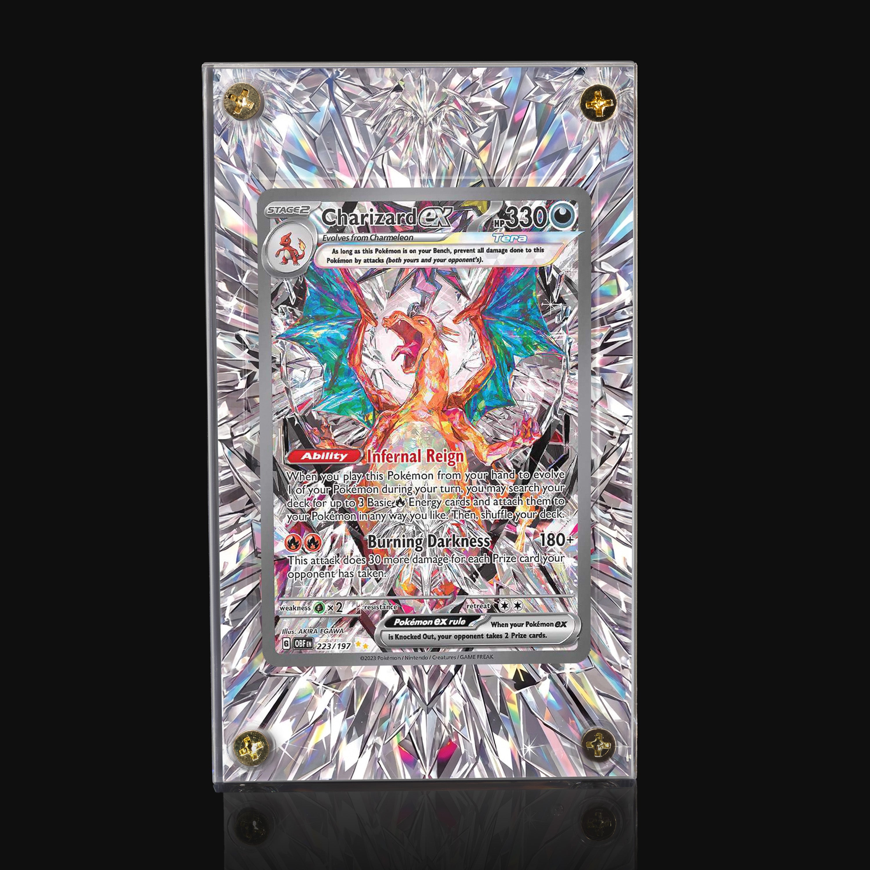 Charizard ex 223 Extended Art Display