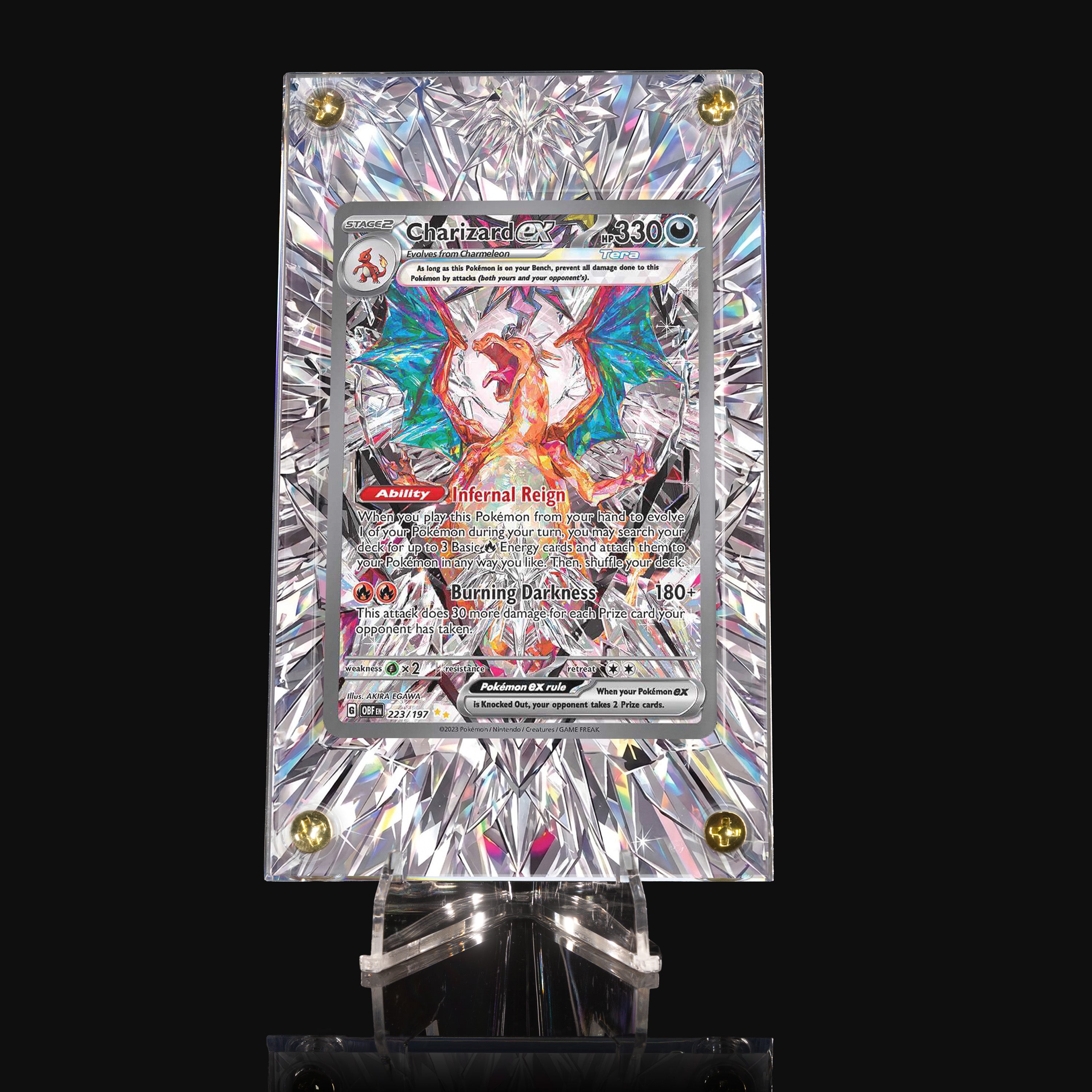 Charizard ex 223 Extended Art Display
