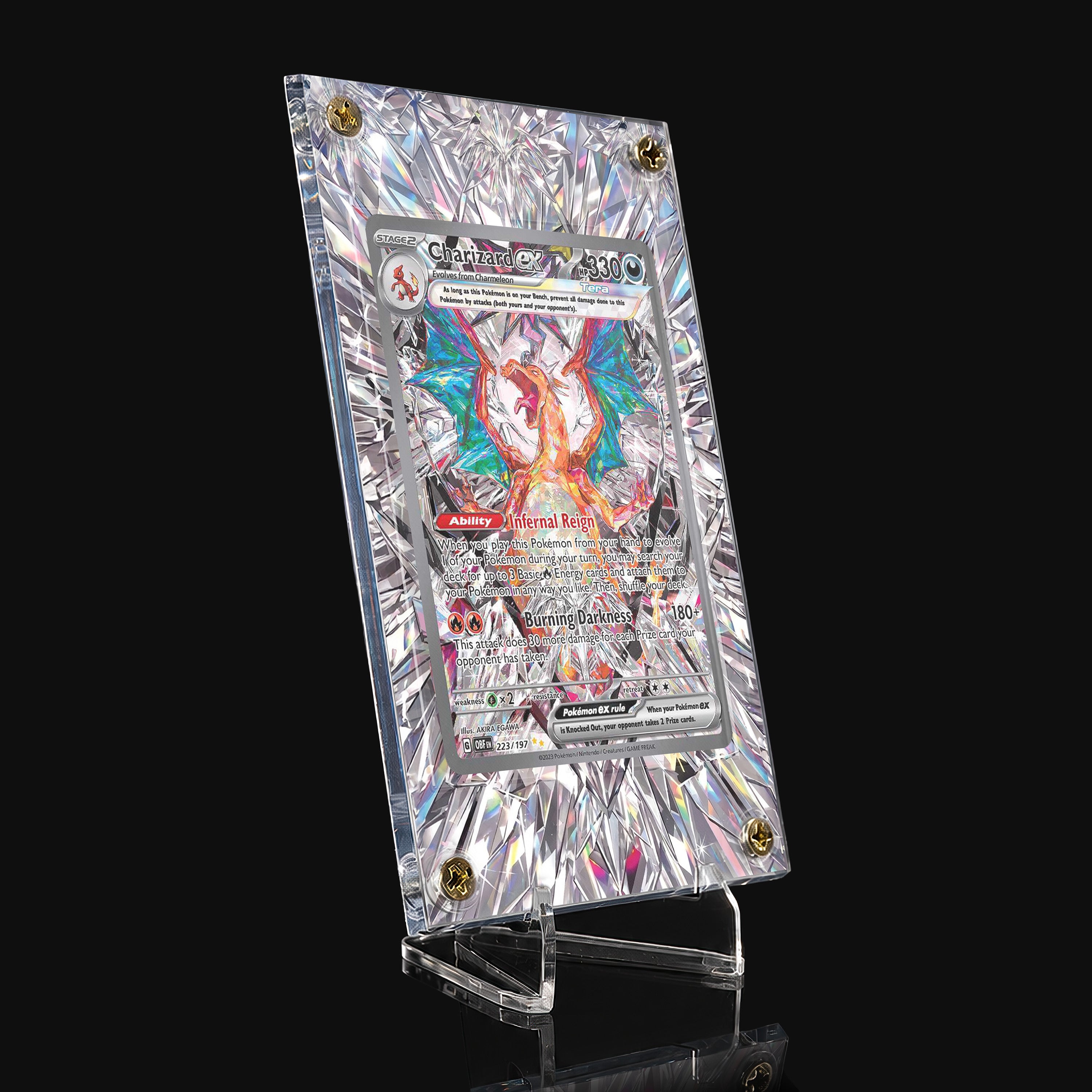 Charizard ex 223 Extended Art Display