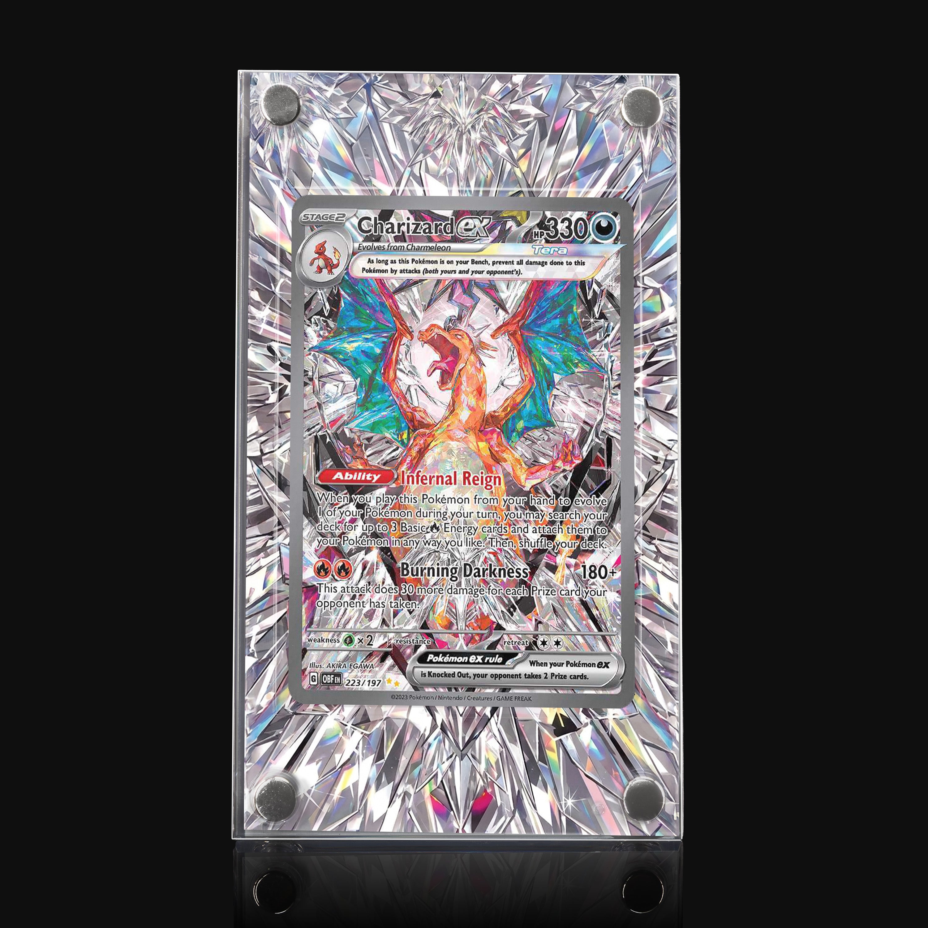 Charizard ex 223 Extended Art Display