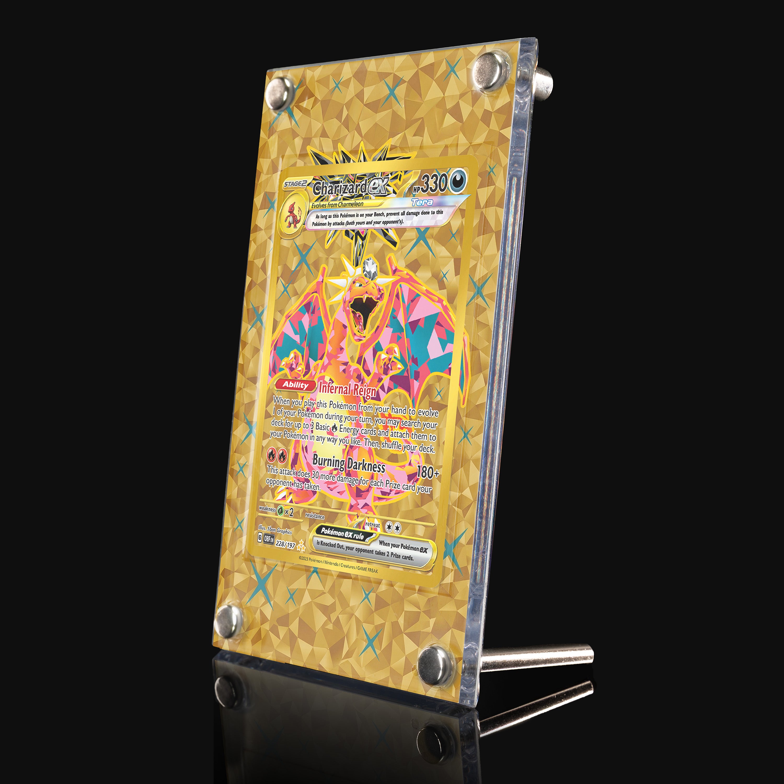 Charizard ex 228 Extended Art Display