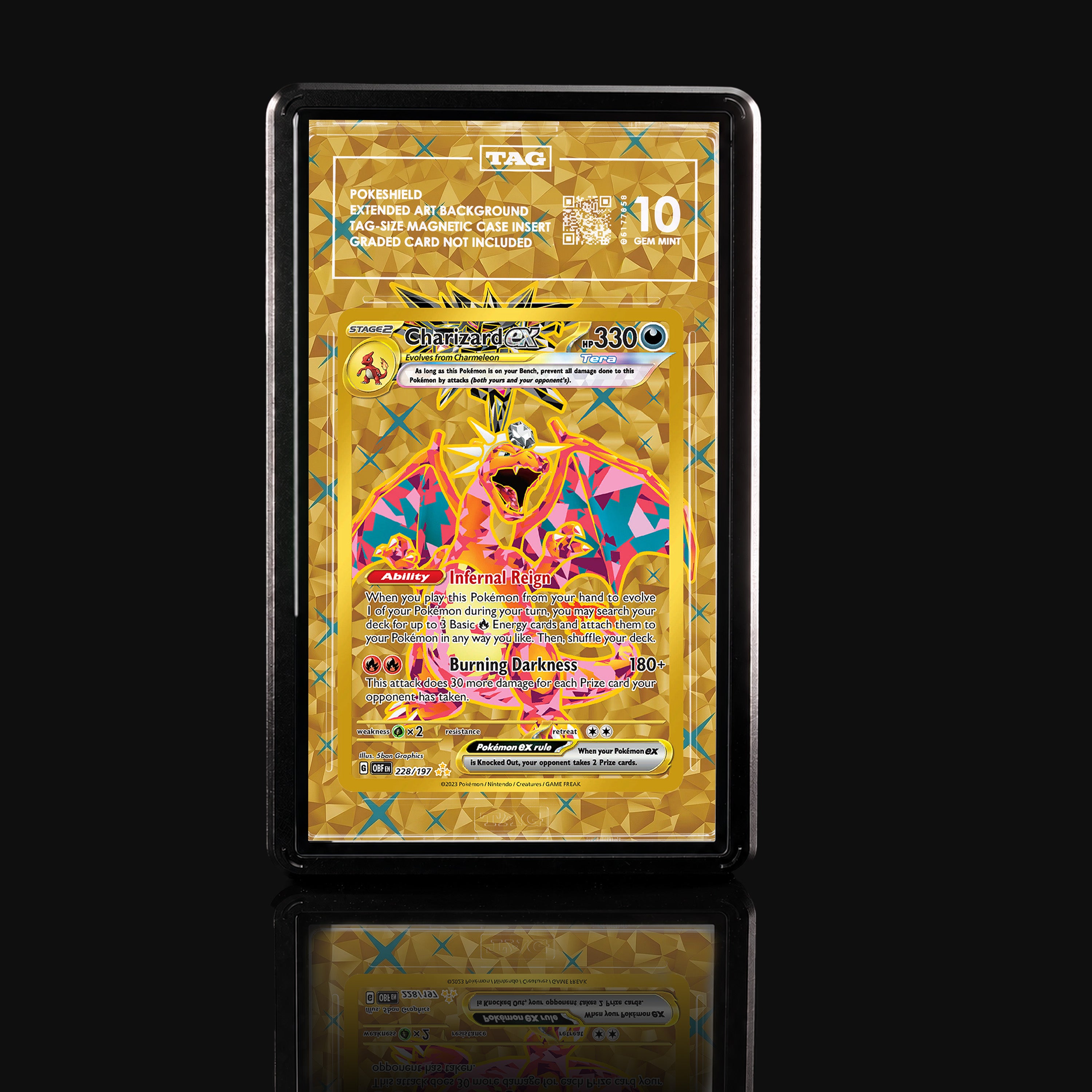 Charizard ex 228 Extended Art Display