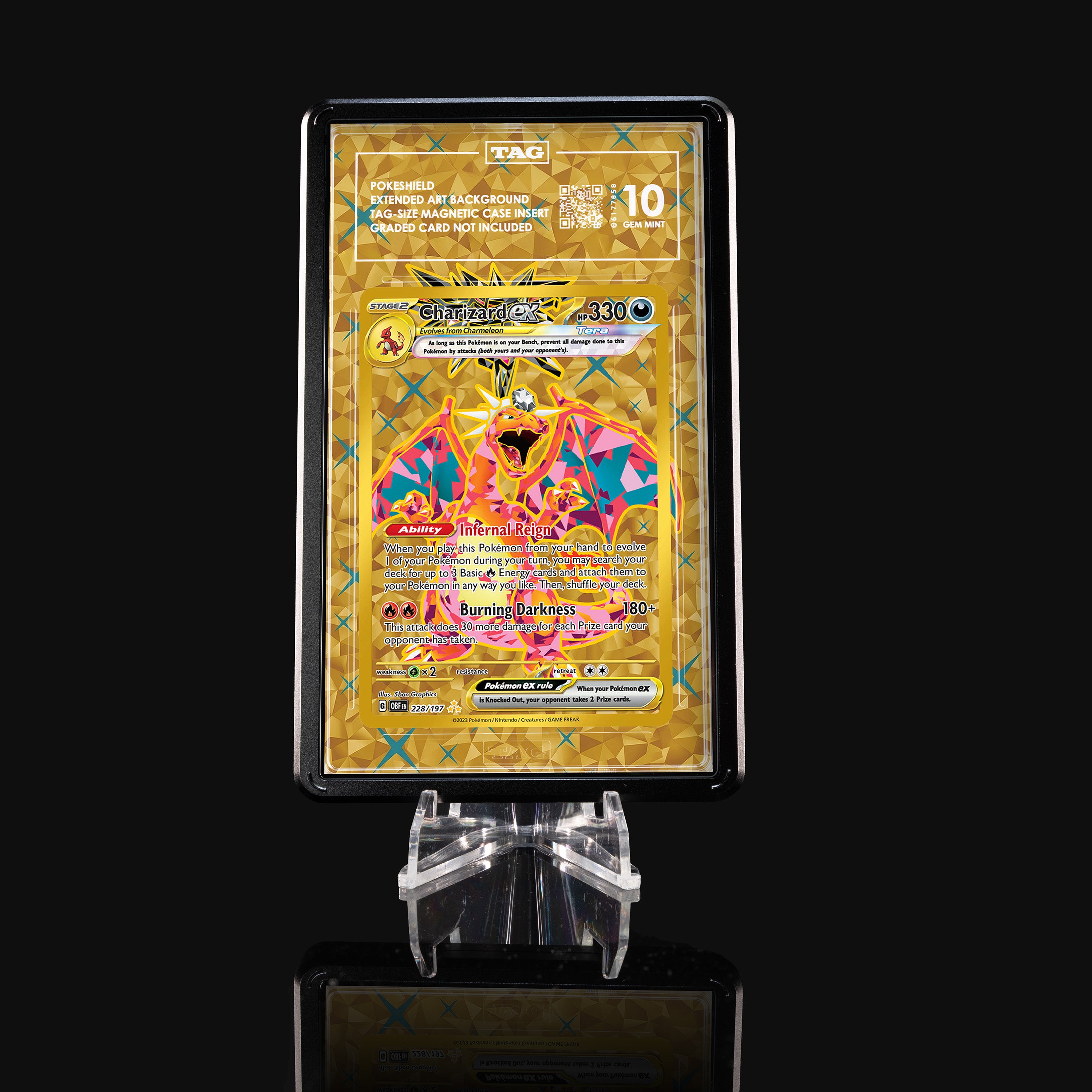 Charizard ex 228 Extended Art Display