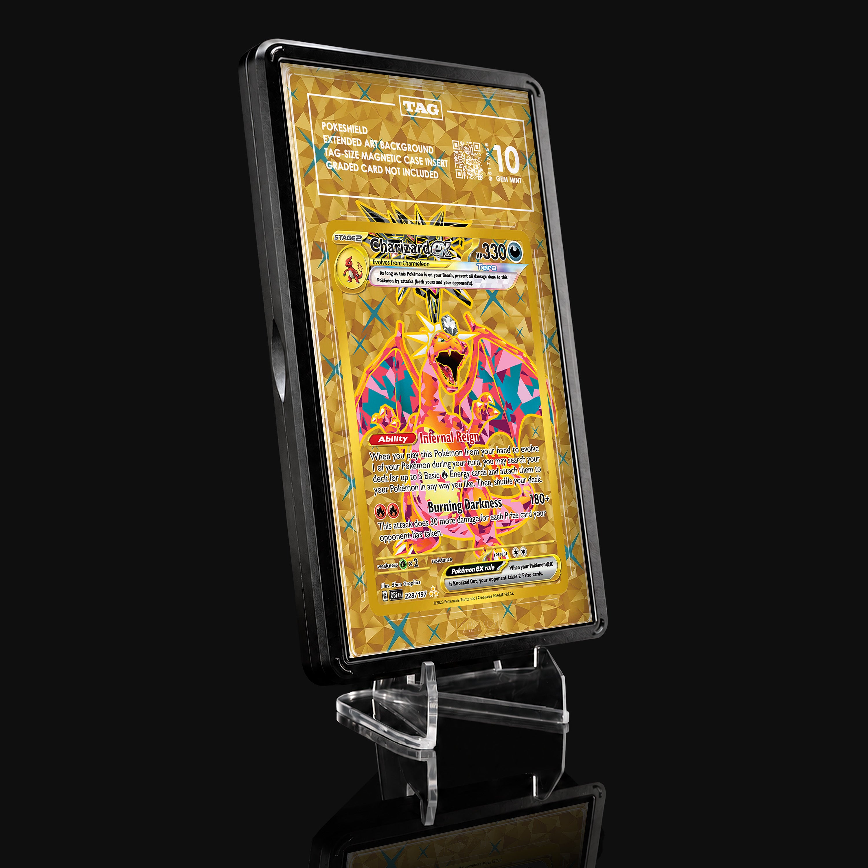 Charizard ex 228 Extended Art Display