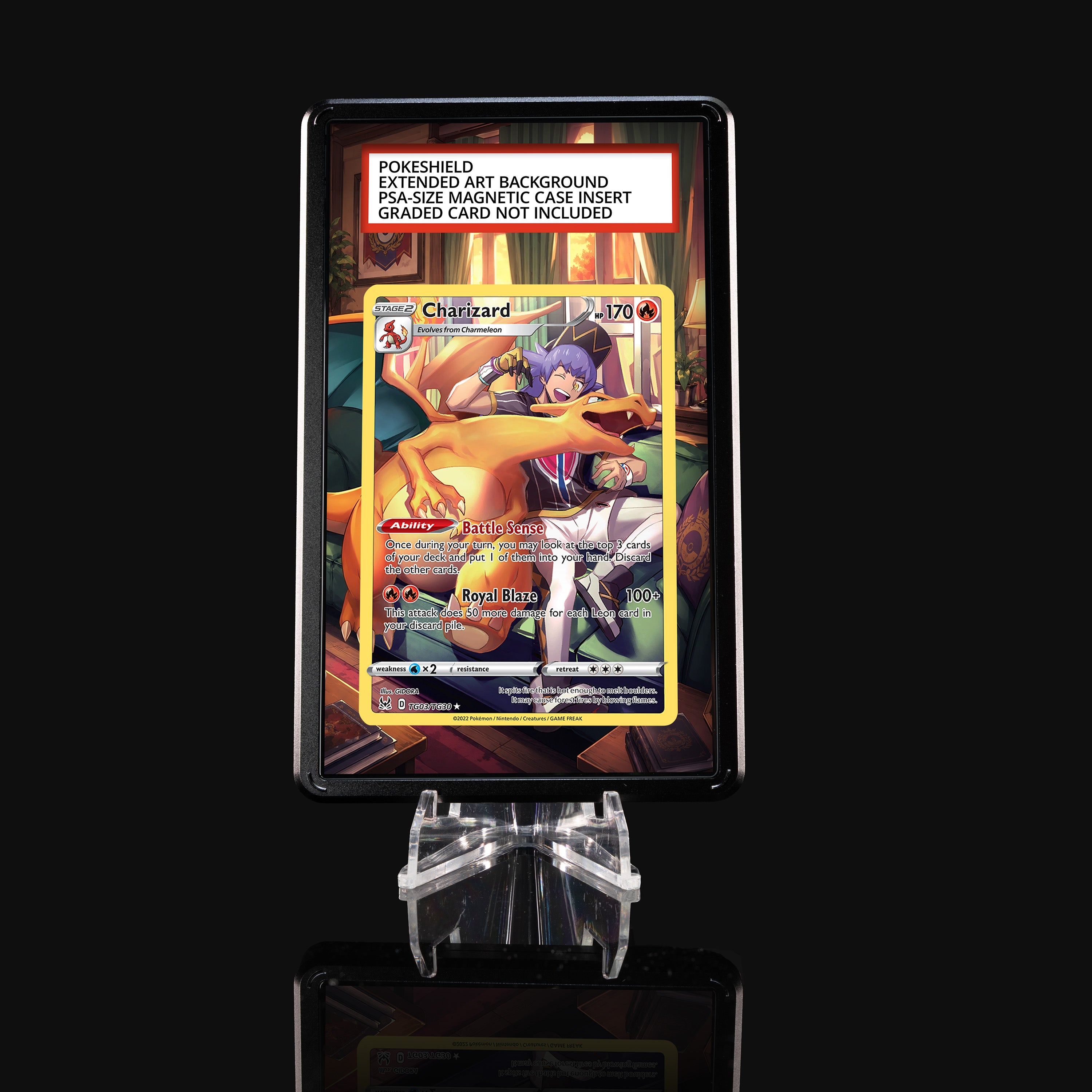 Charizard TG03 Extended Art Display