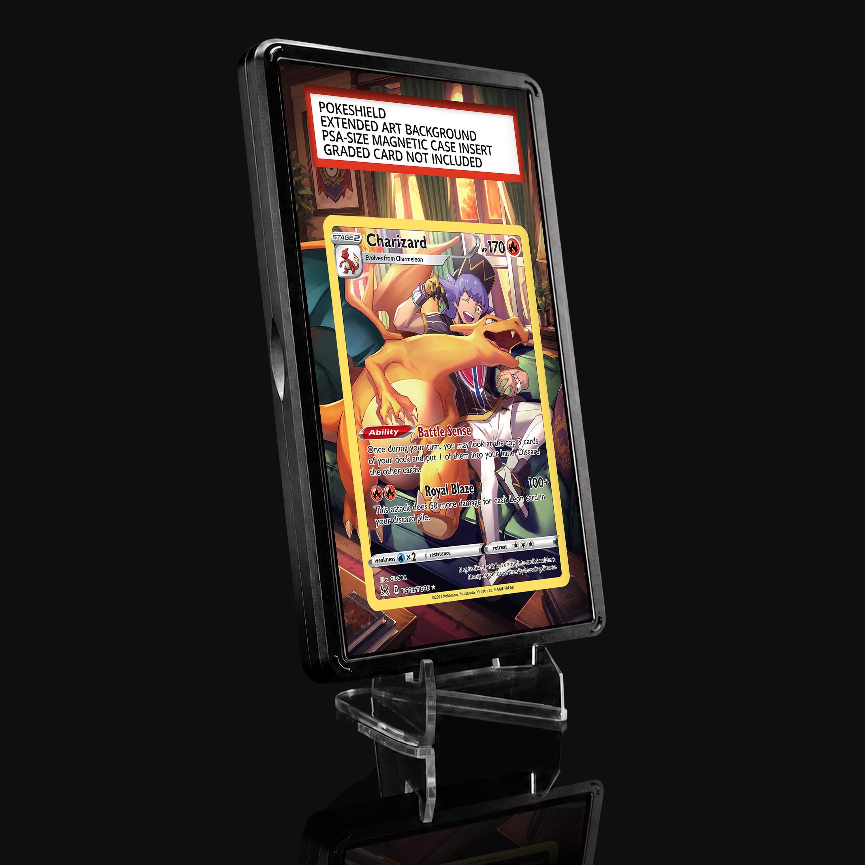 Charizard TG03 Extended Art Display