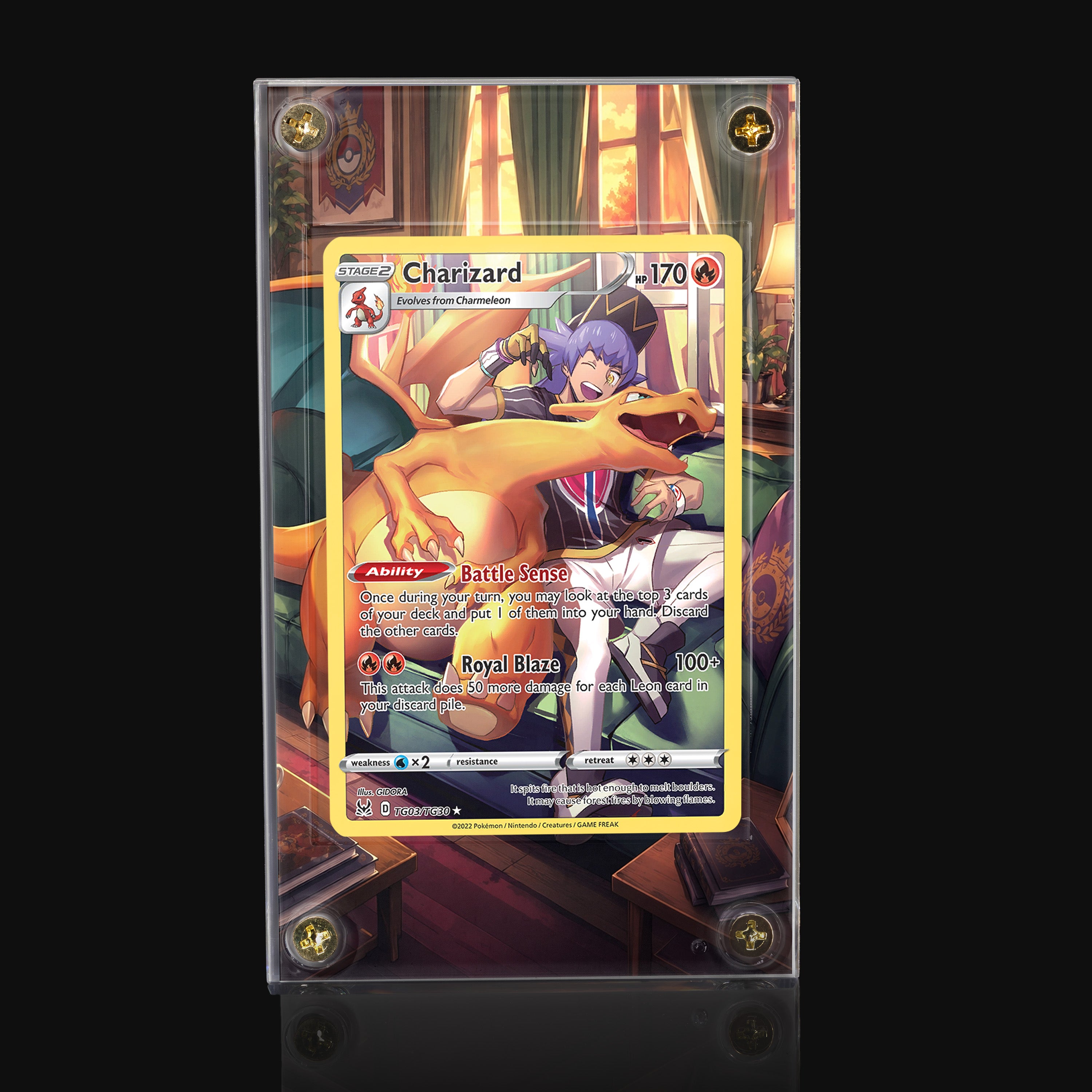 Charizard TG03 Extended Art Display