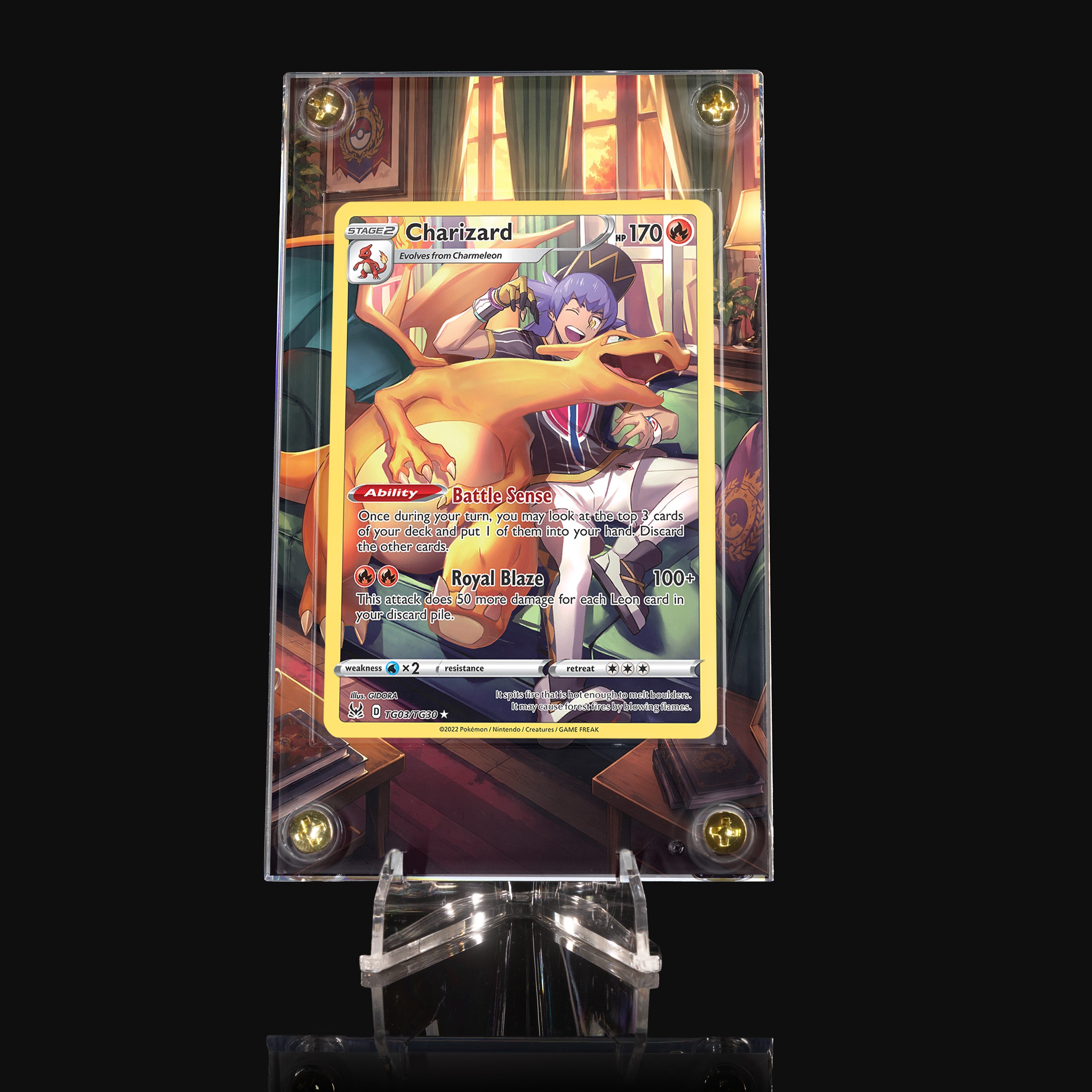 Charizard TG03 Extended Art Display