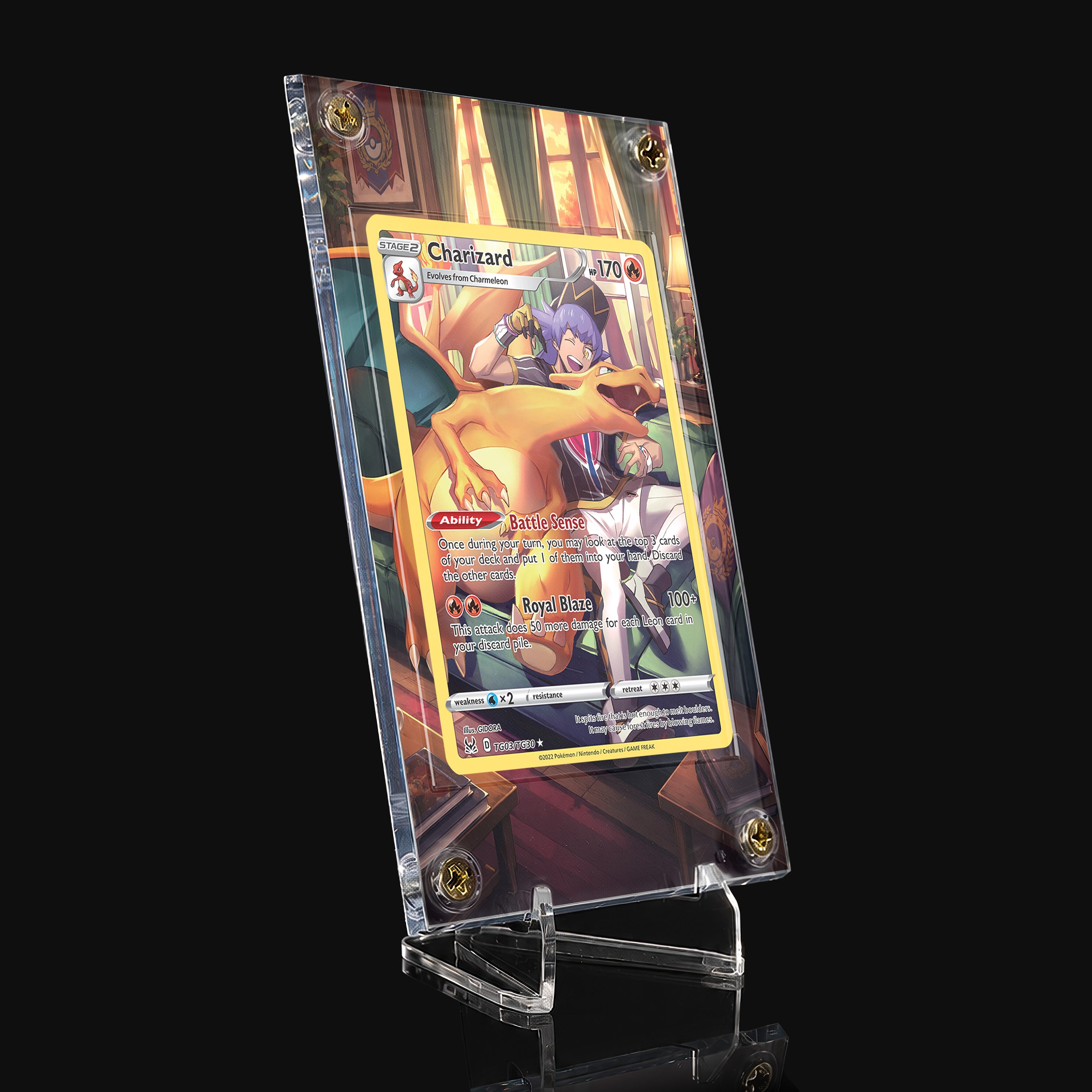 Charizard TG03 Extended Art Display