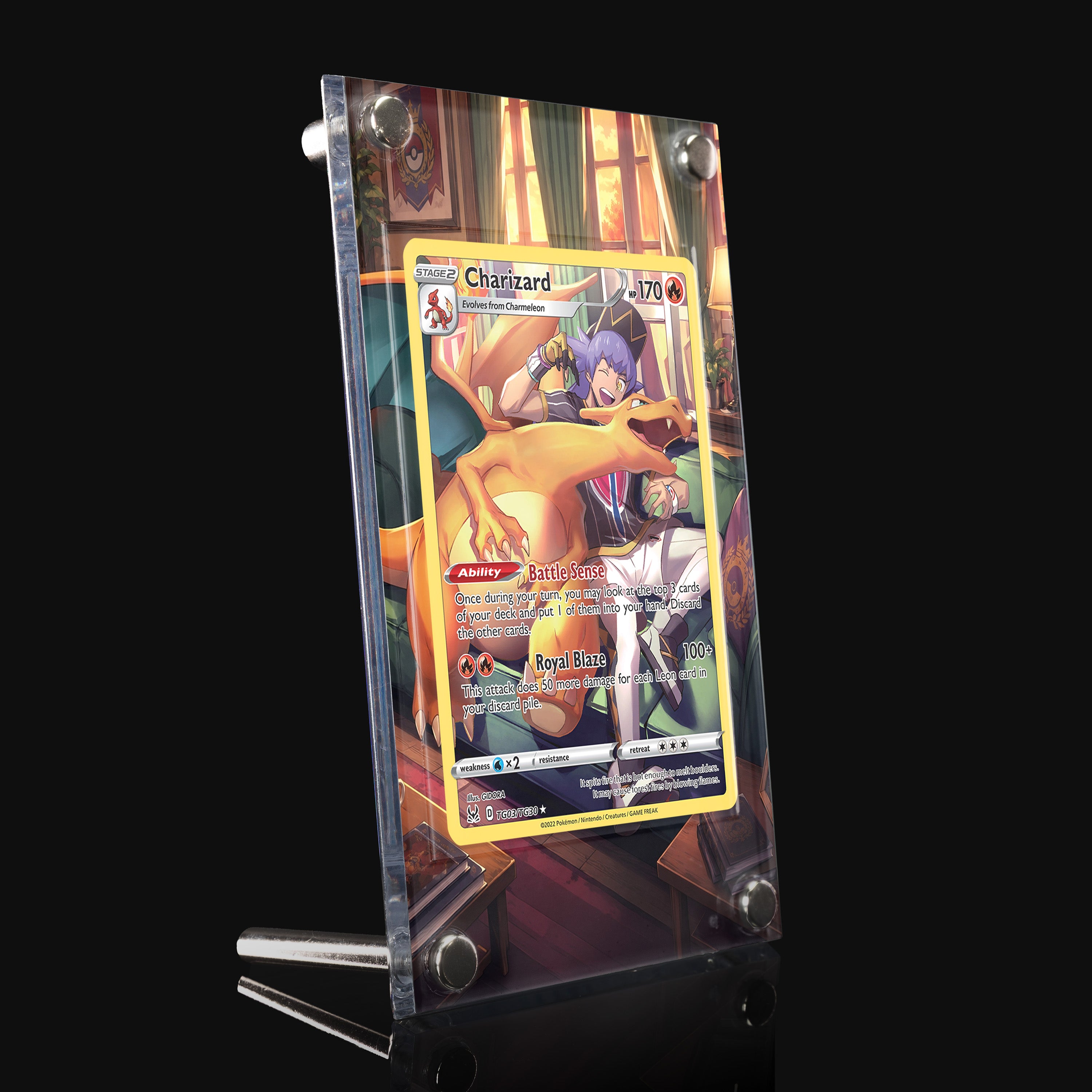 Charizard TG03 Extended Art Display