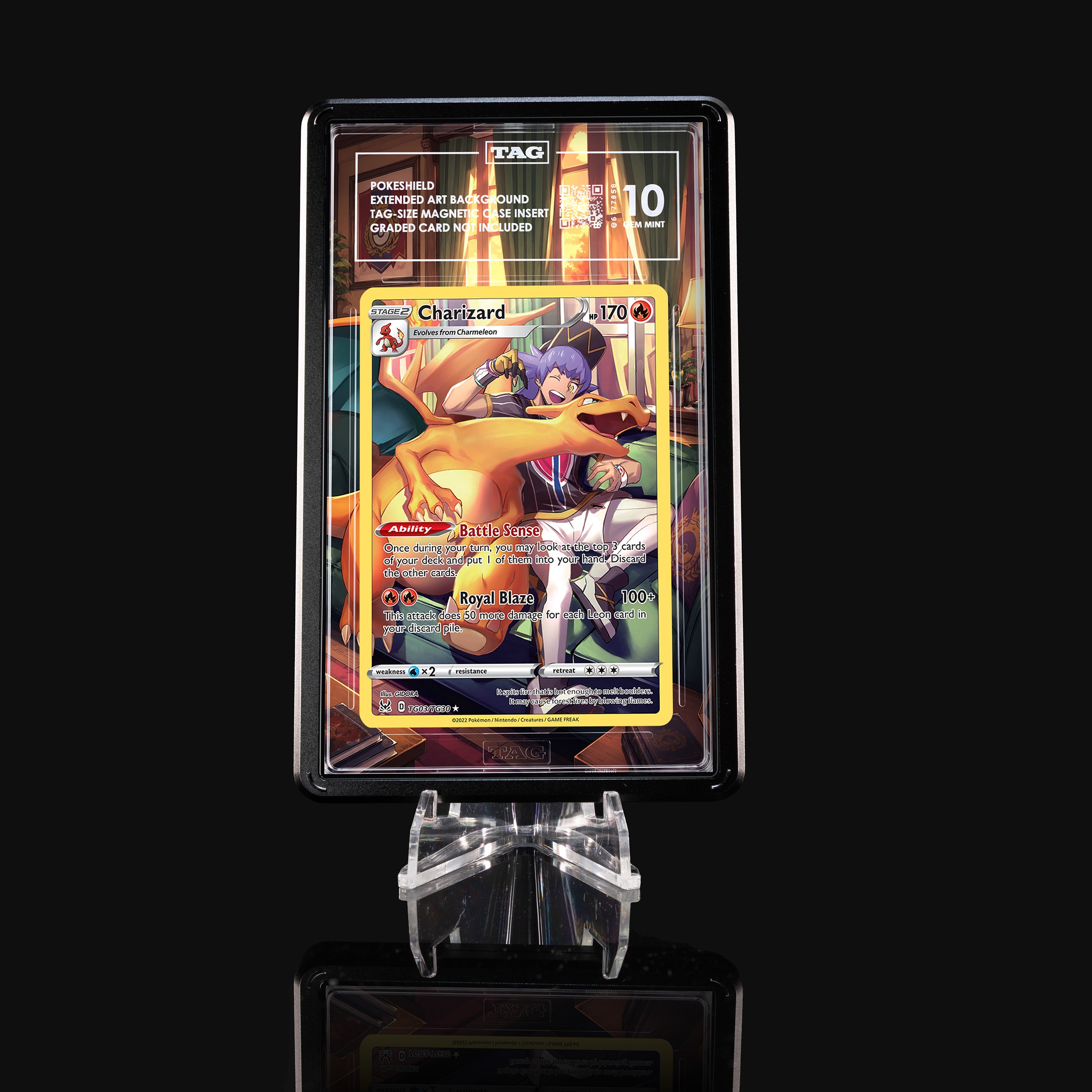 Charizard TG03 Extended Art Display