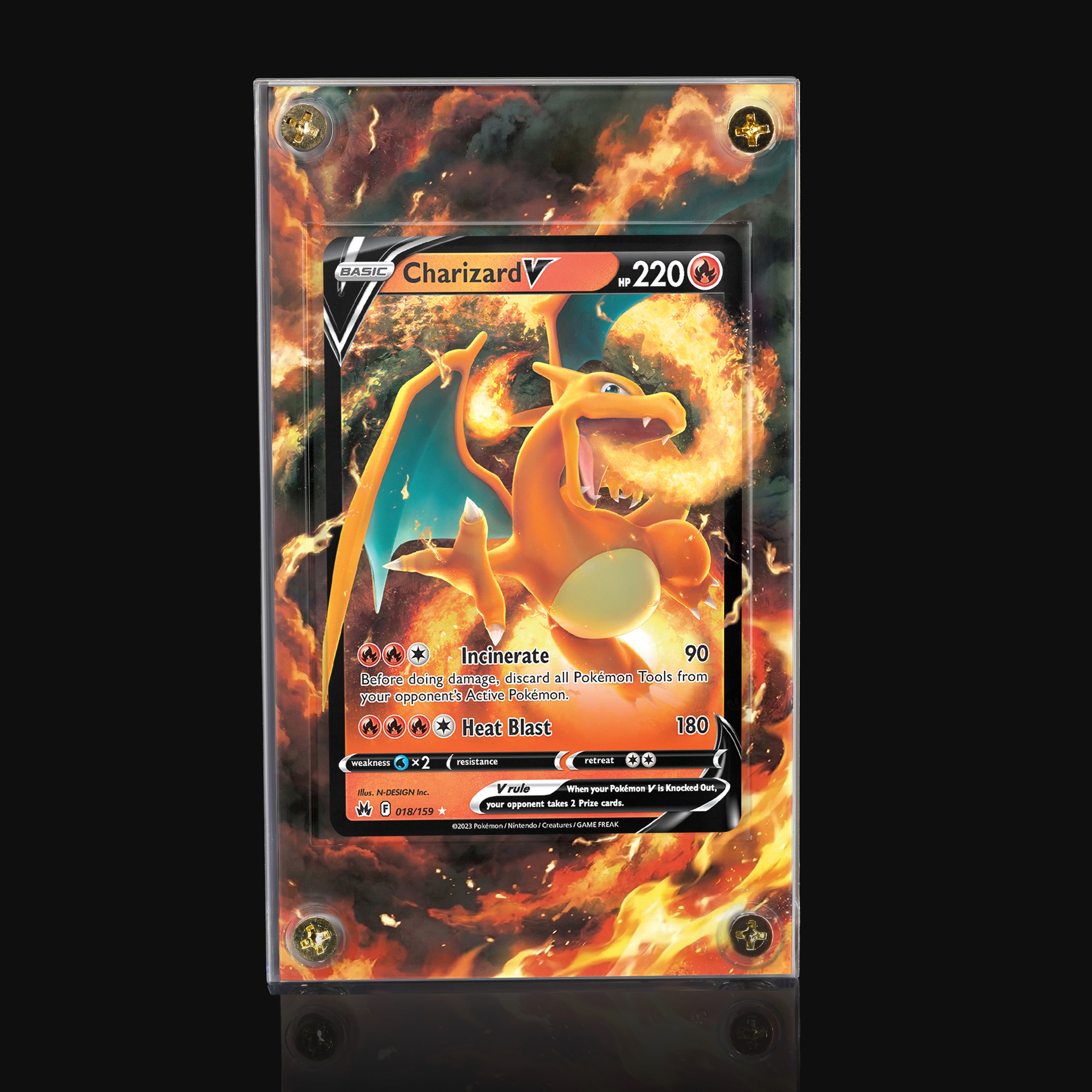 Charizard V 018 Extended Art Display
