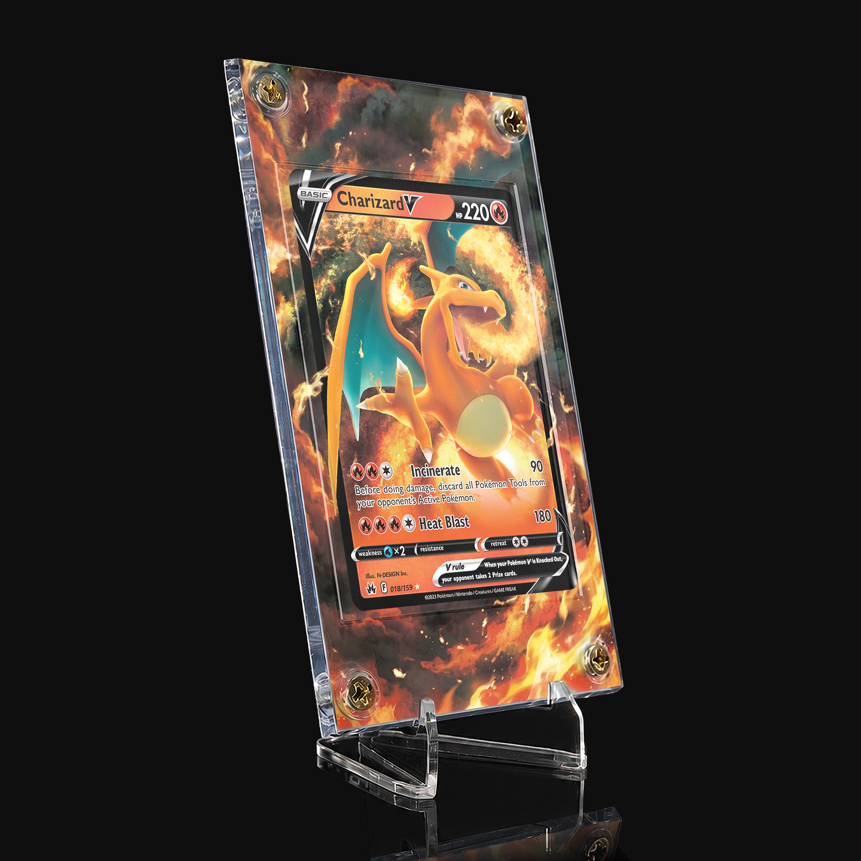 Charizard V 018 Extended Art Display
