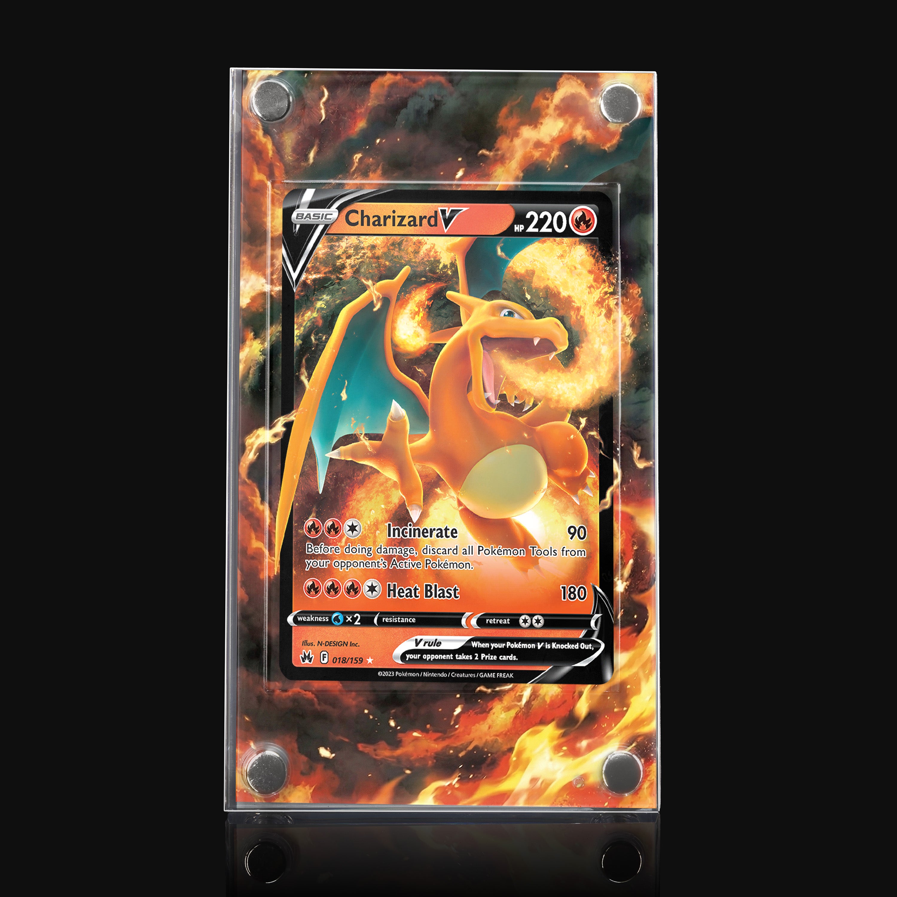 Charizard V 018 Extended Art Display