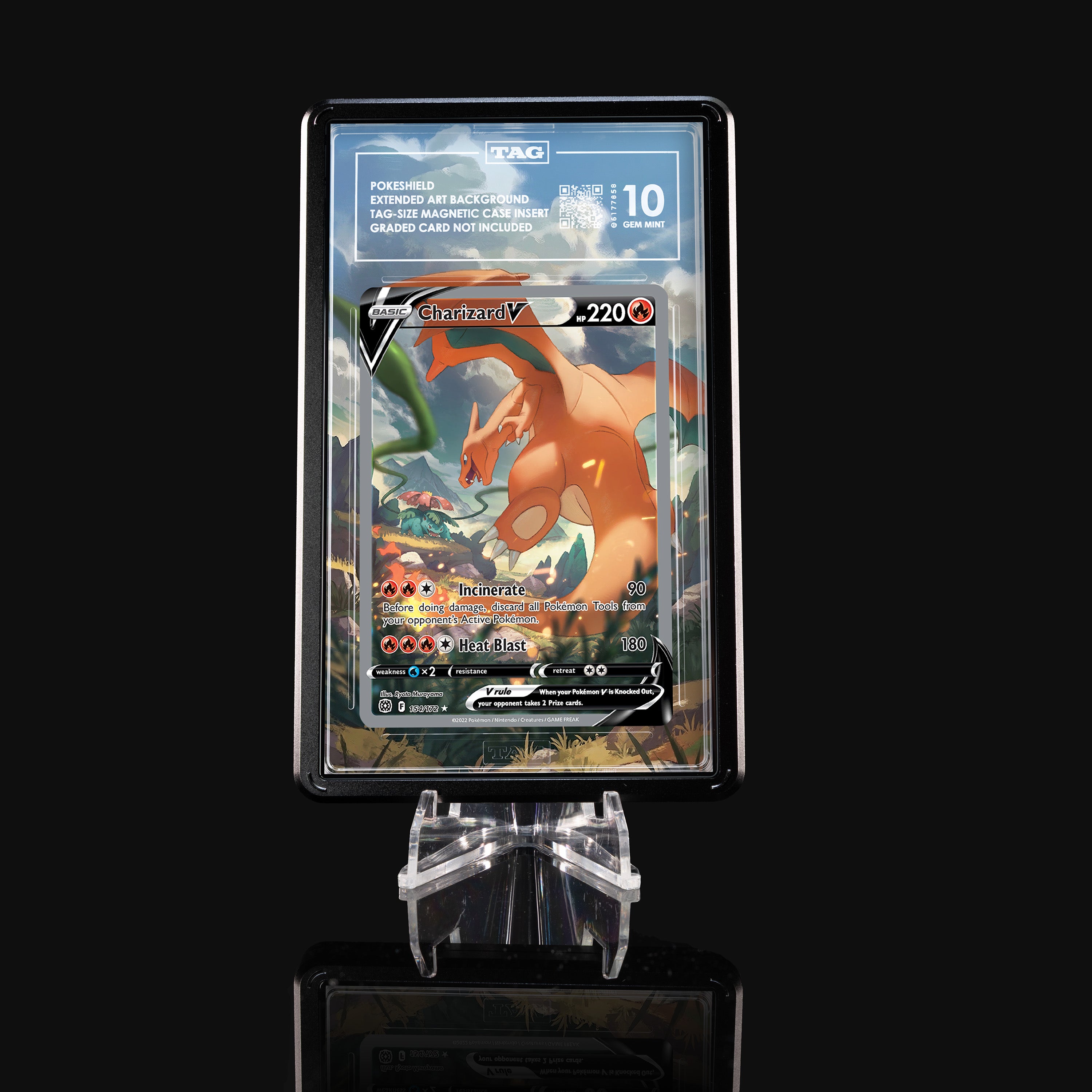 Charizard V 154 Extended Art Display