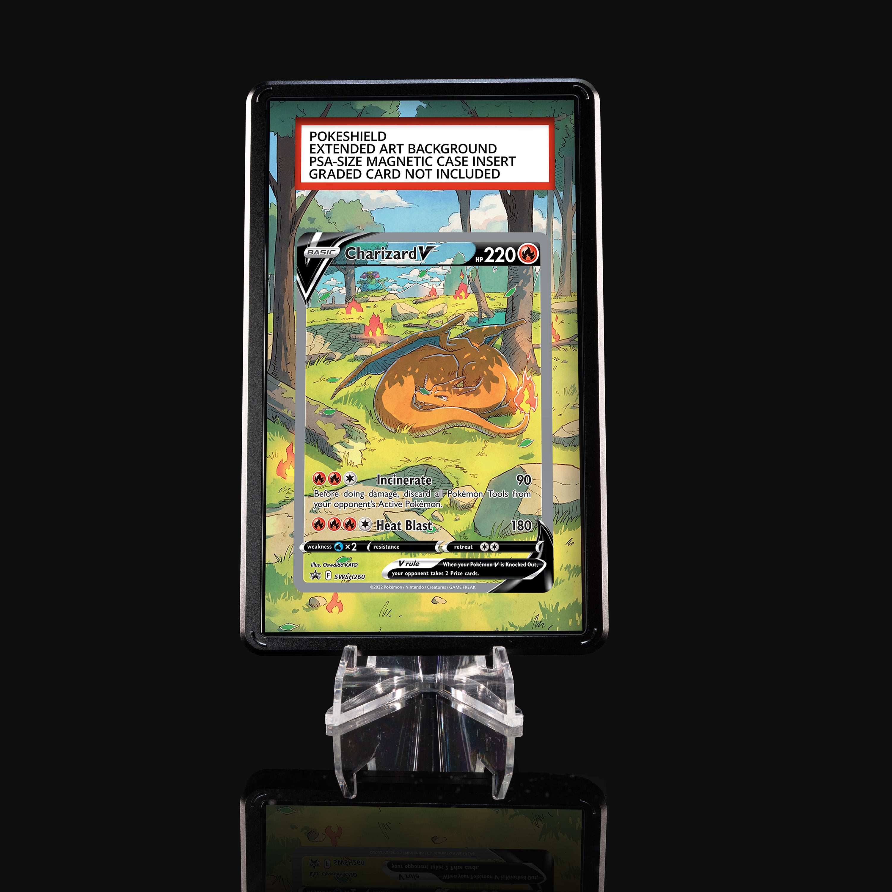 Charizard V SWSH260 Extended Art Display