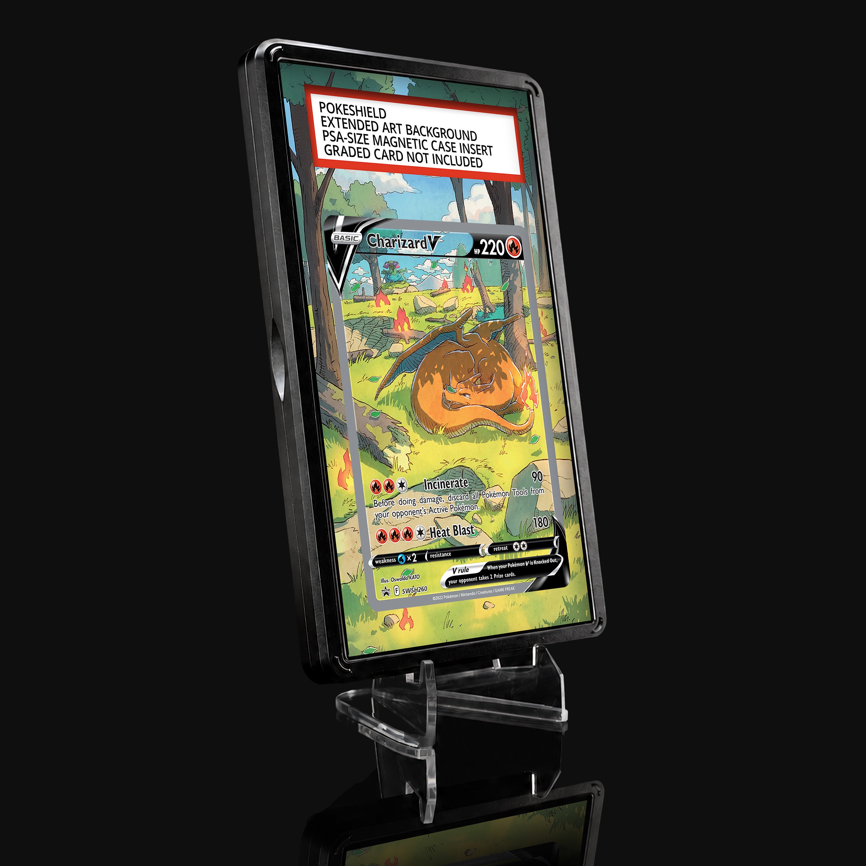 Charizard V SWSH260 Extended Art Display