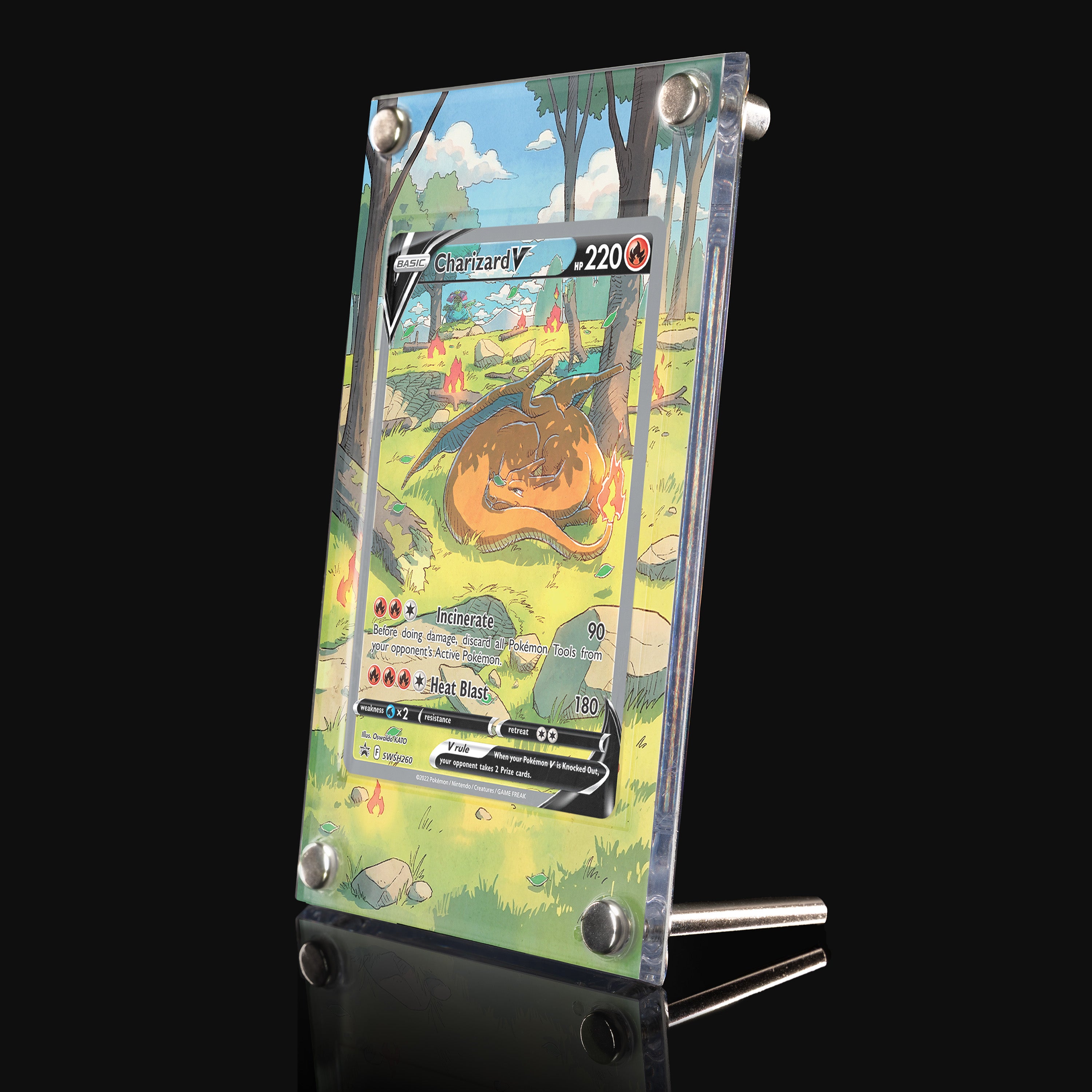 Charizard V SWSH260 Extended Art Display