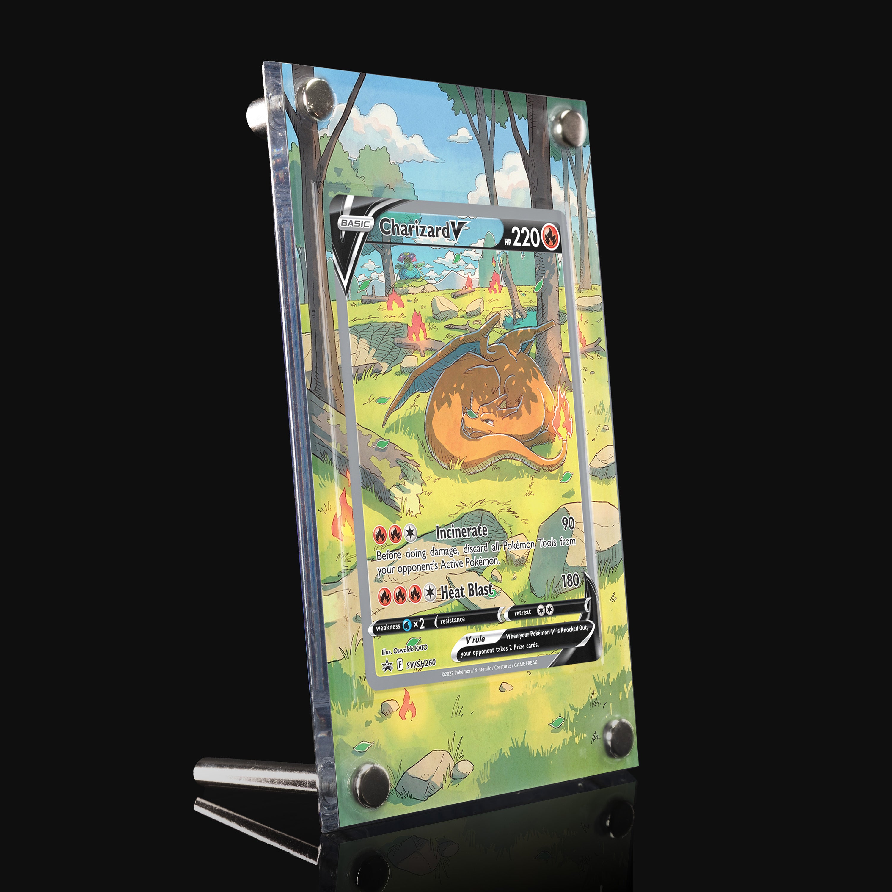 Charizard V SWSH260 Extended Art Display