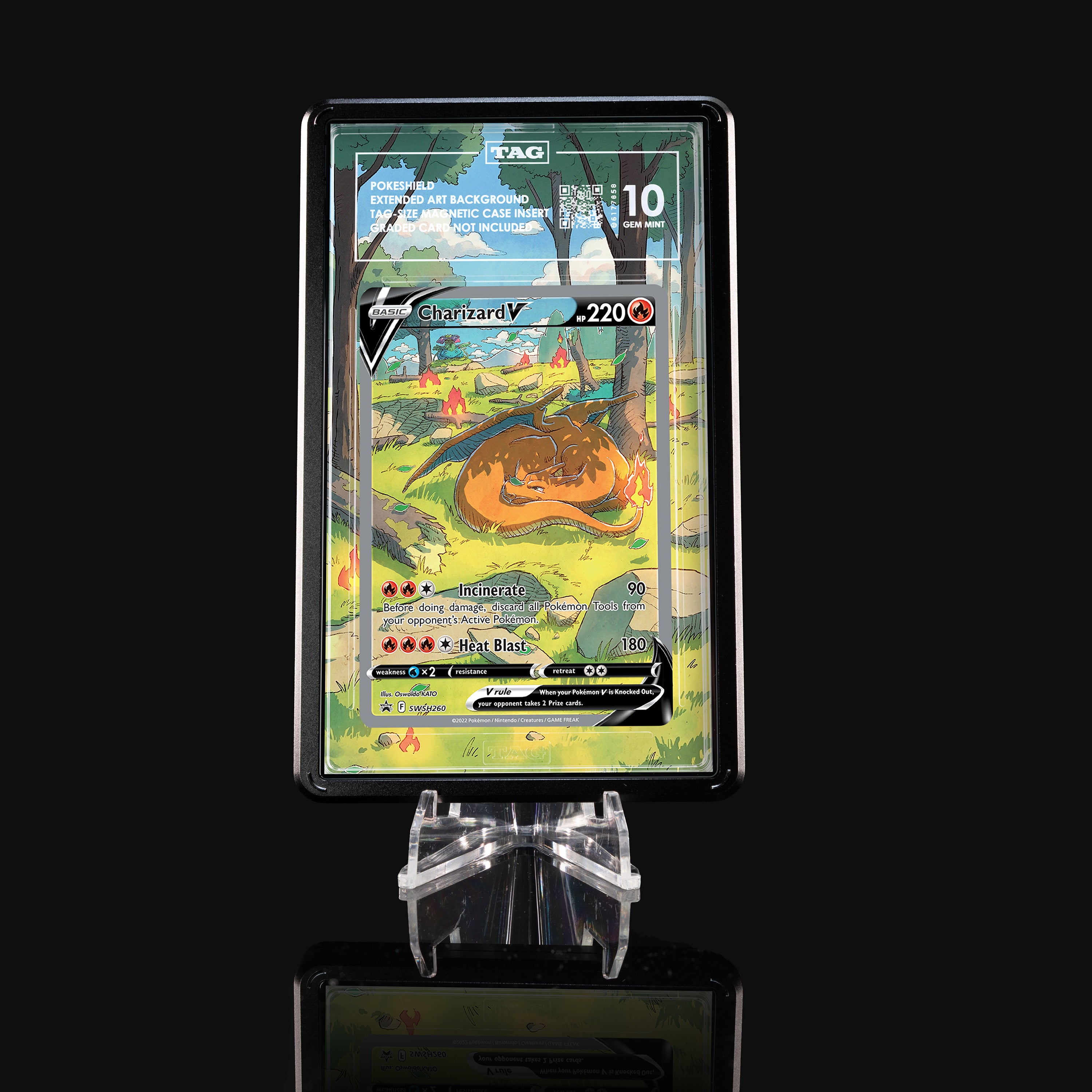 Charizard V SWSH260 Extended Art Display