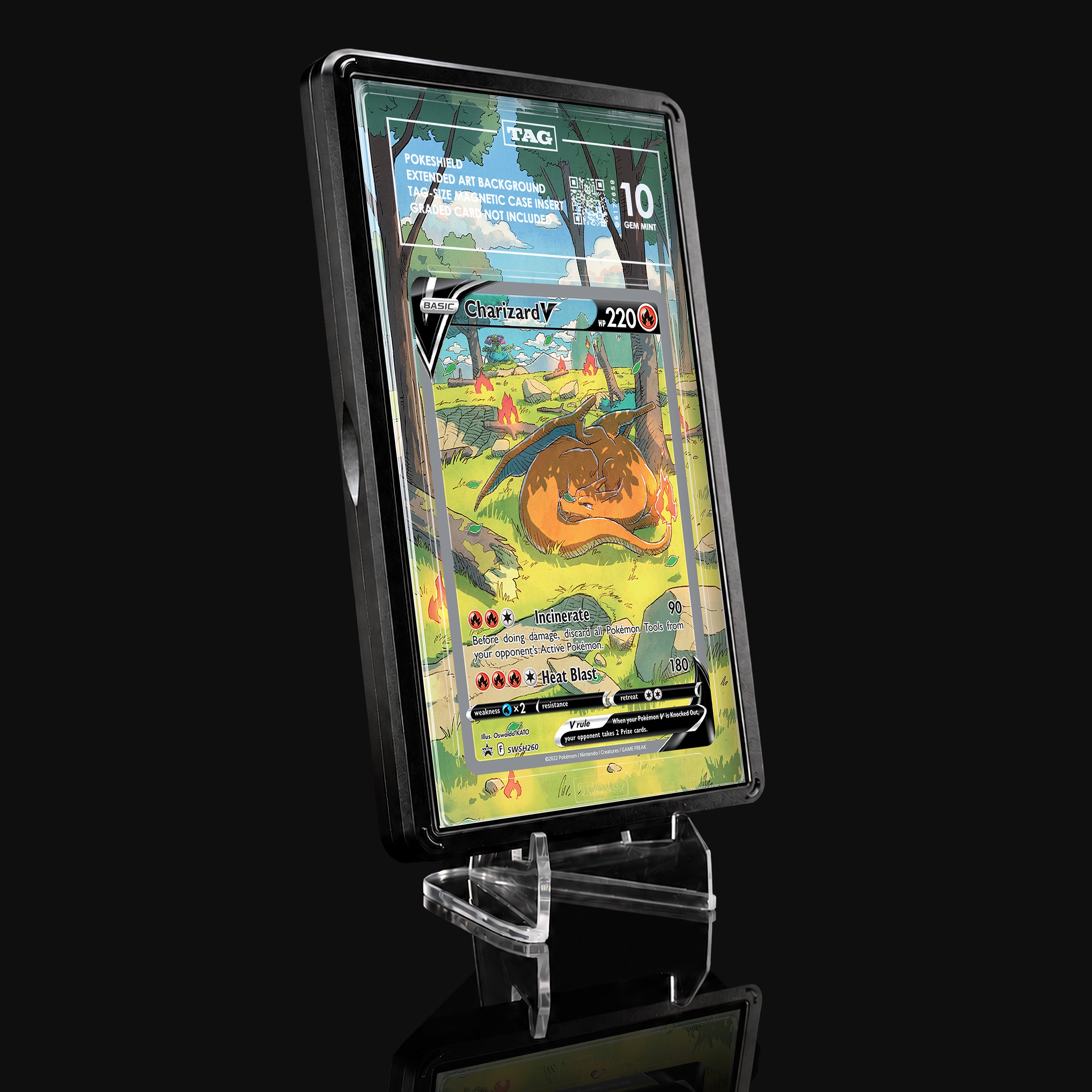 Charizard V SWSH260 Extended Art Display
