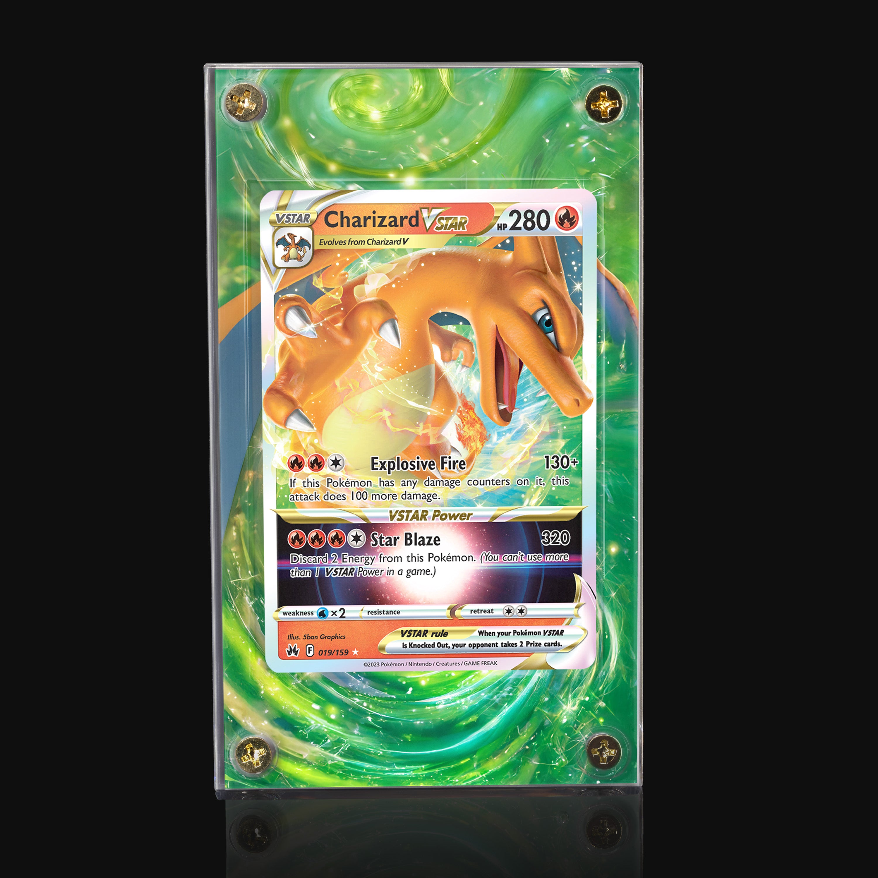 Charizard VSTAR 019 Extended Art Display
