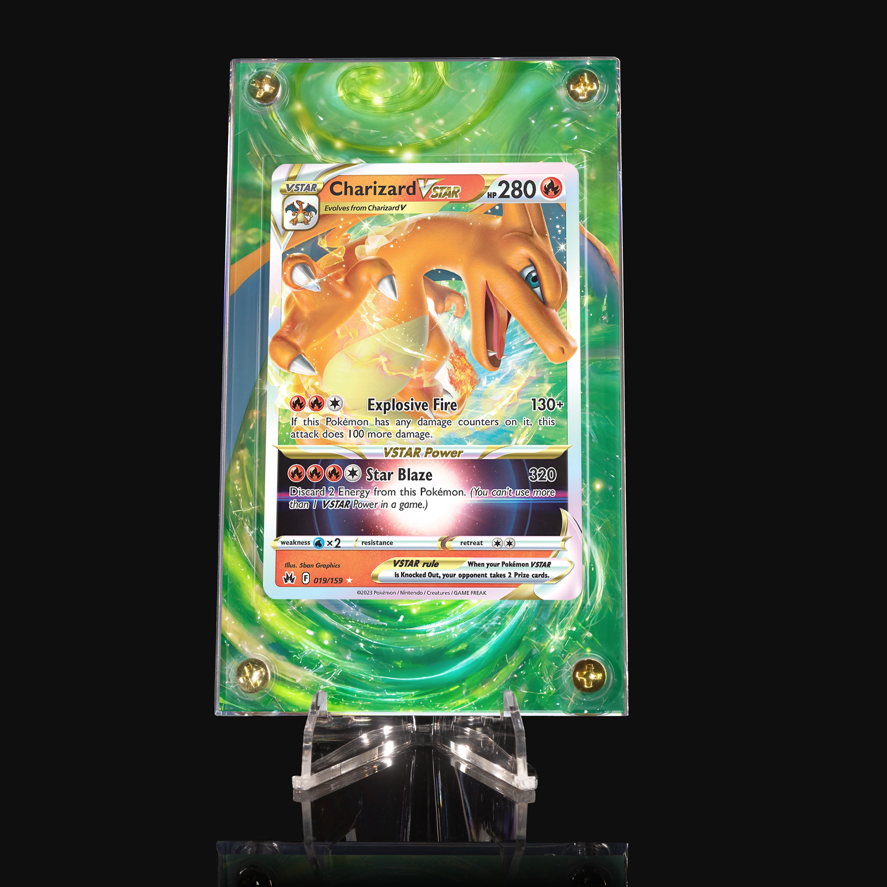 Charizard VSTAR 019 Extended Art Display