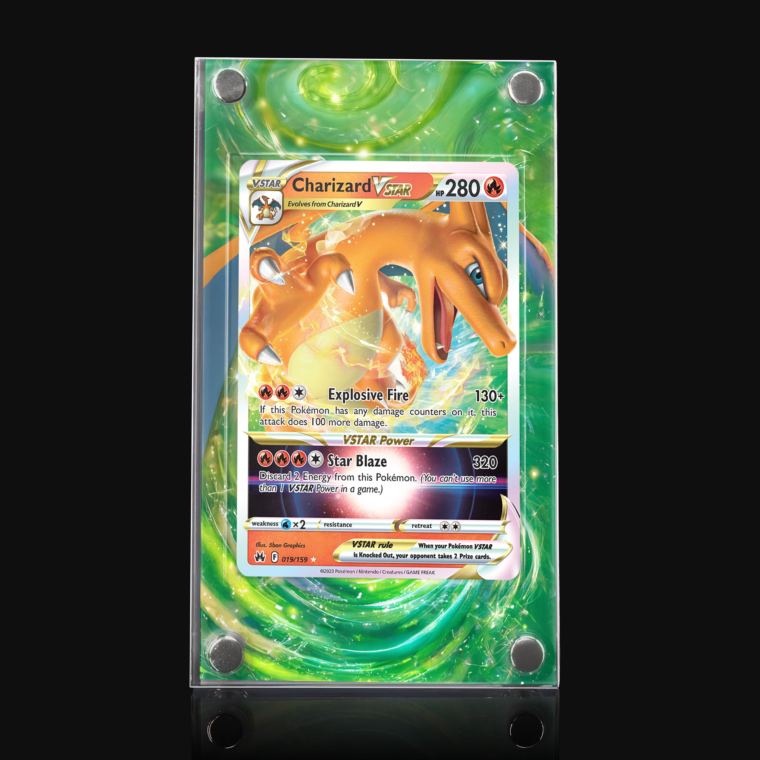 Charizard VSTAR 019 Extended Art Display