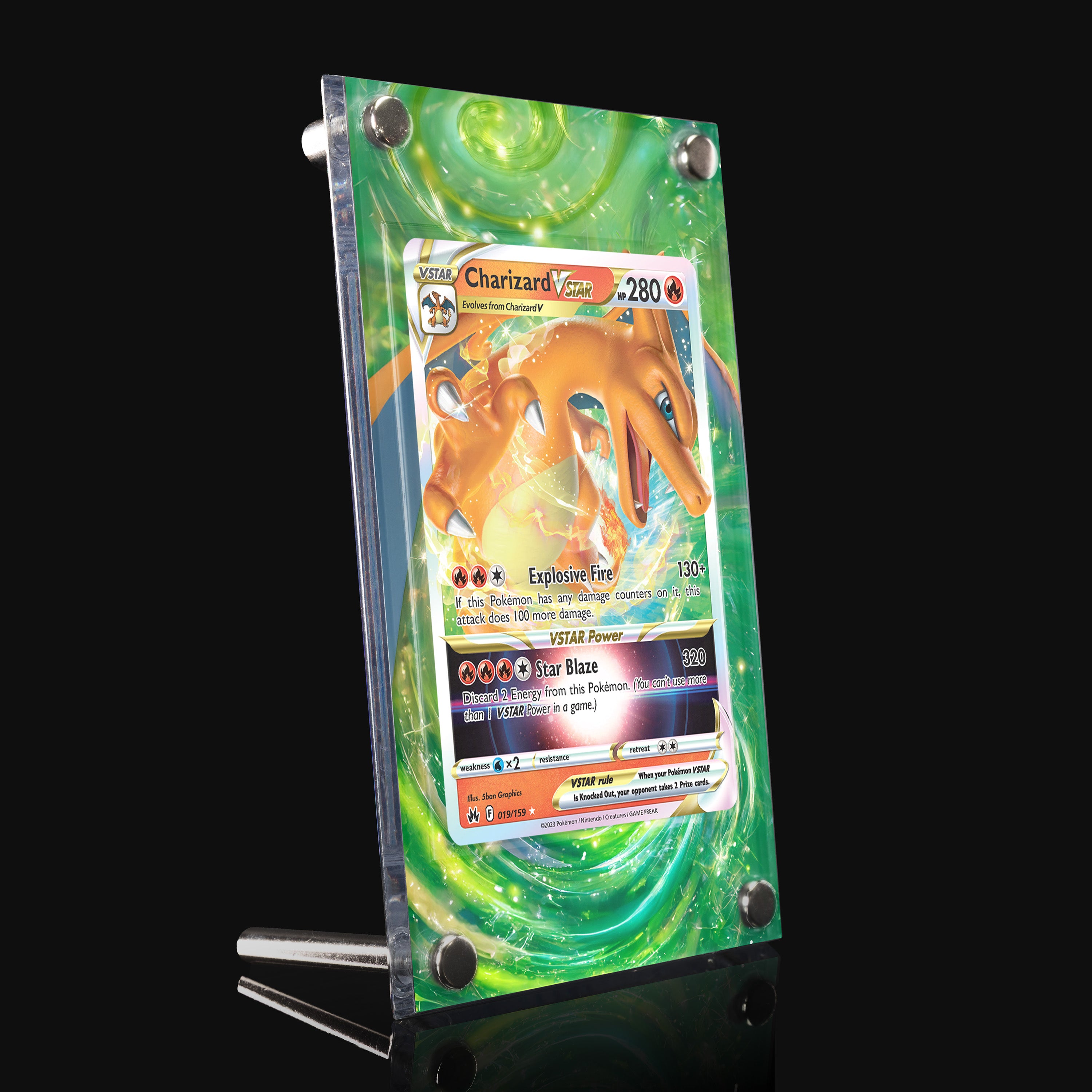 Charizard VSTAR 019 Extended Art Display