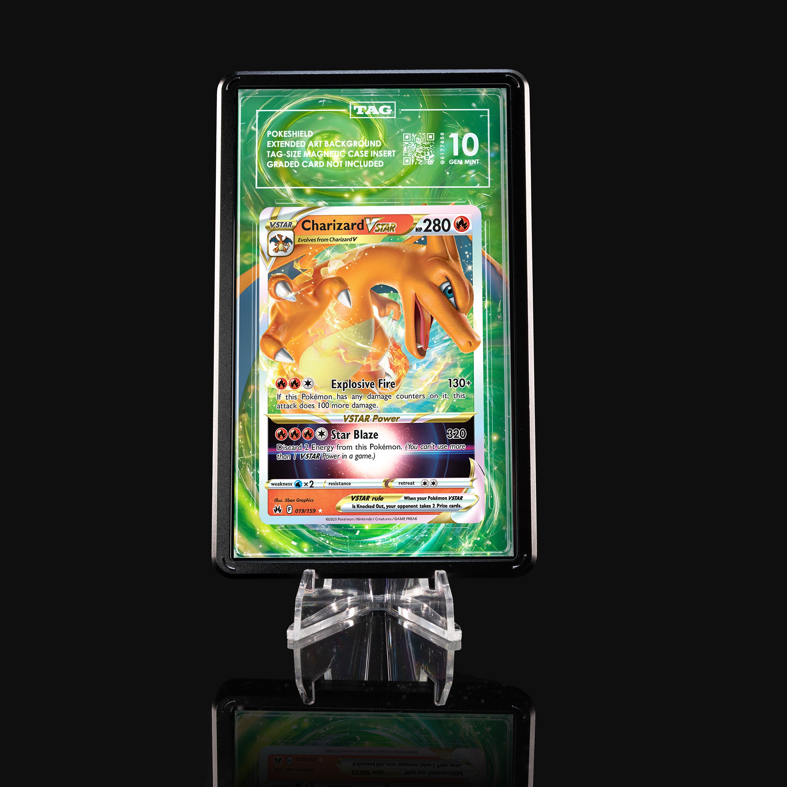 Charizard VSTAR 019 Extended Art Display