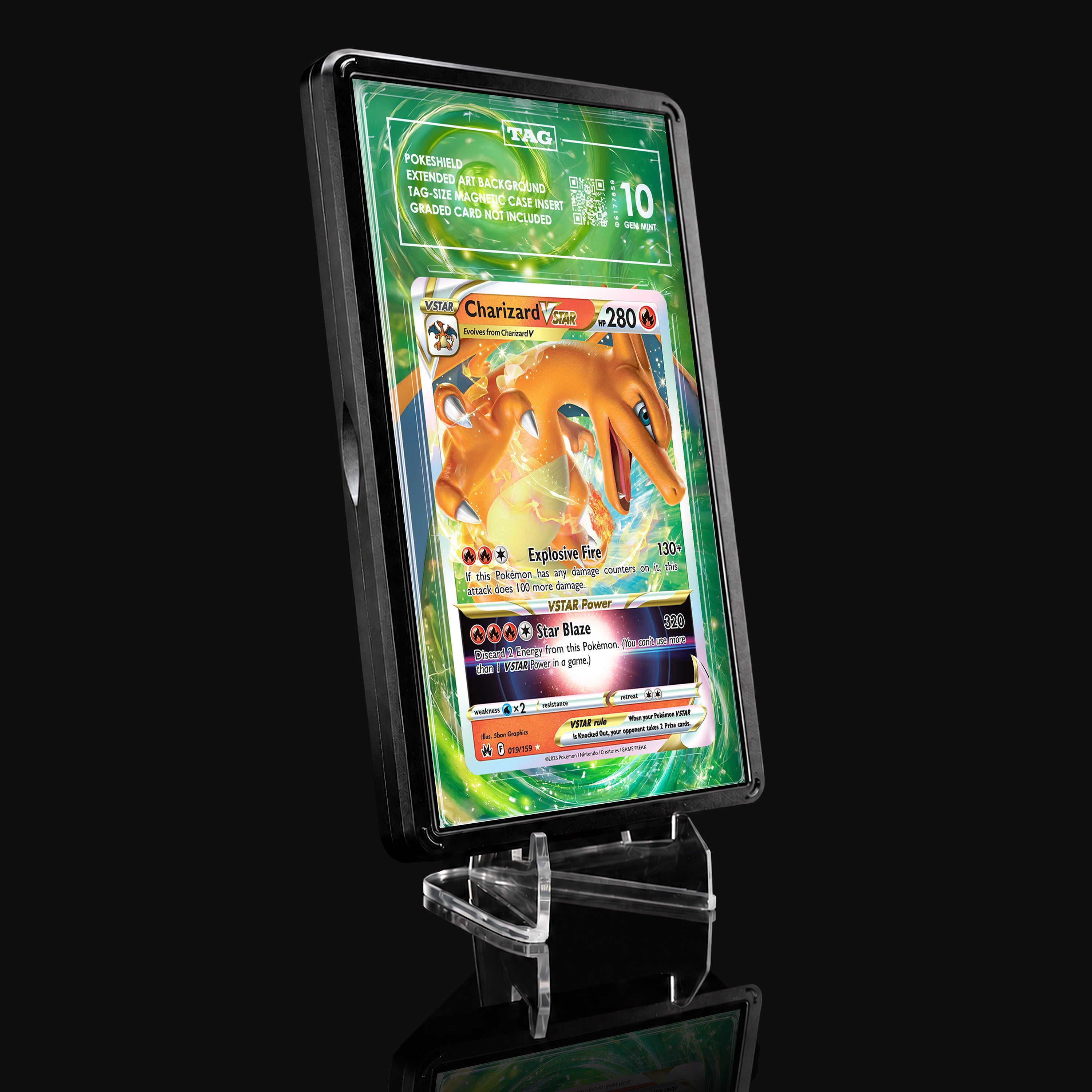 Charizard VSTAR 019 Extended Art Display