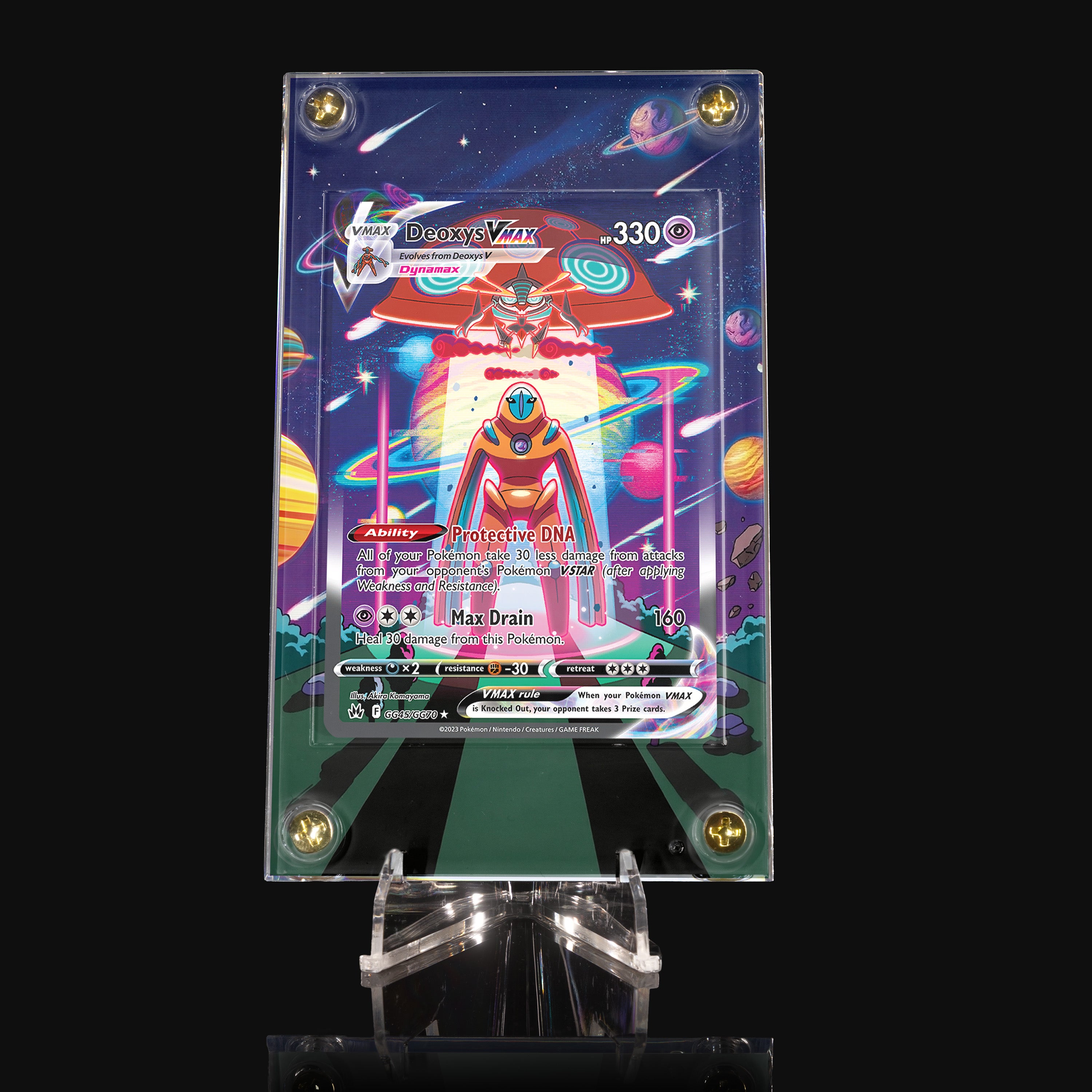 Deoxys VMAX GG45 Extended Art Display