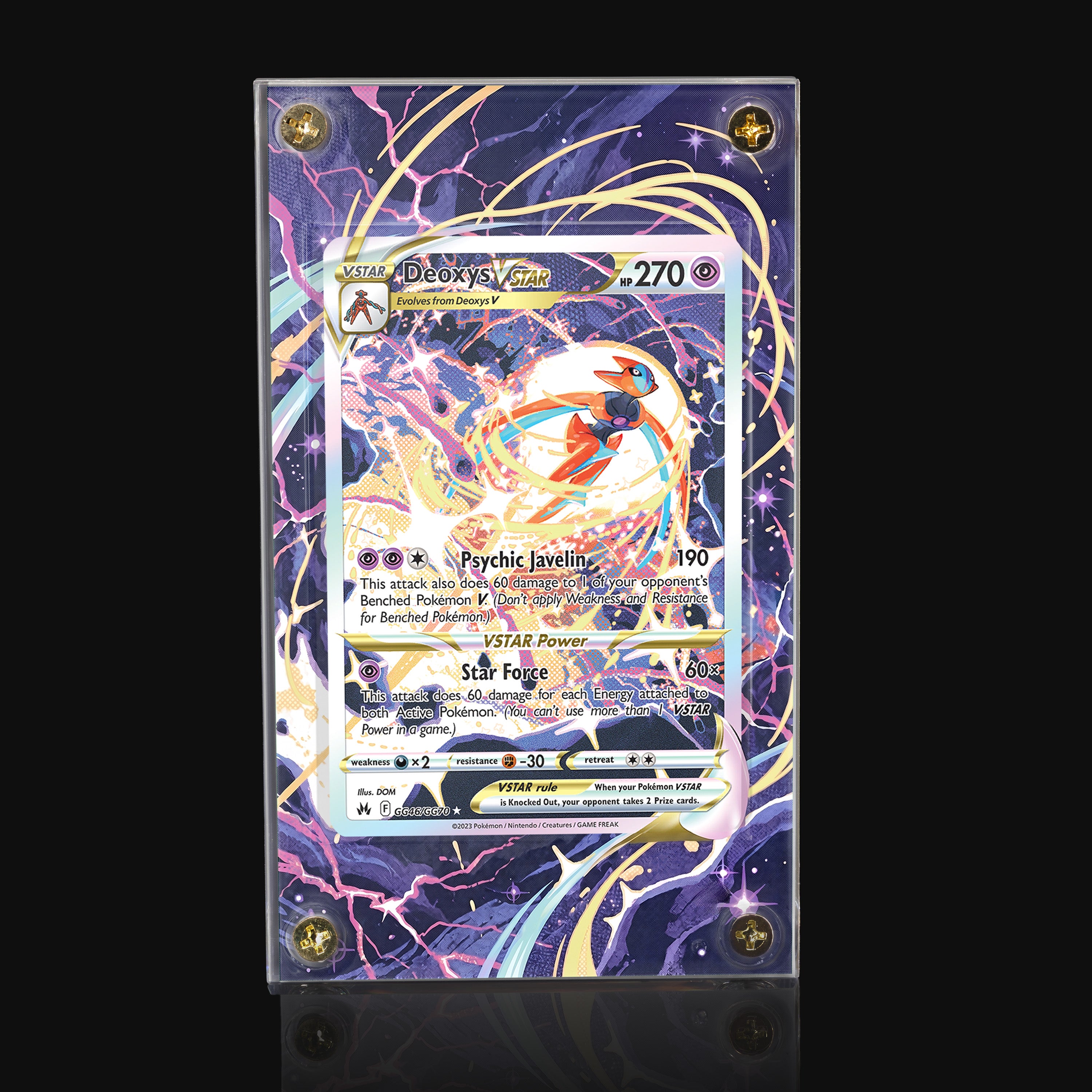 Deoxys VSTAR GG46 Extended Art Display