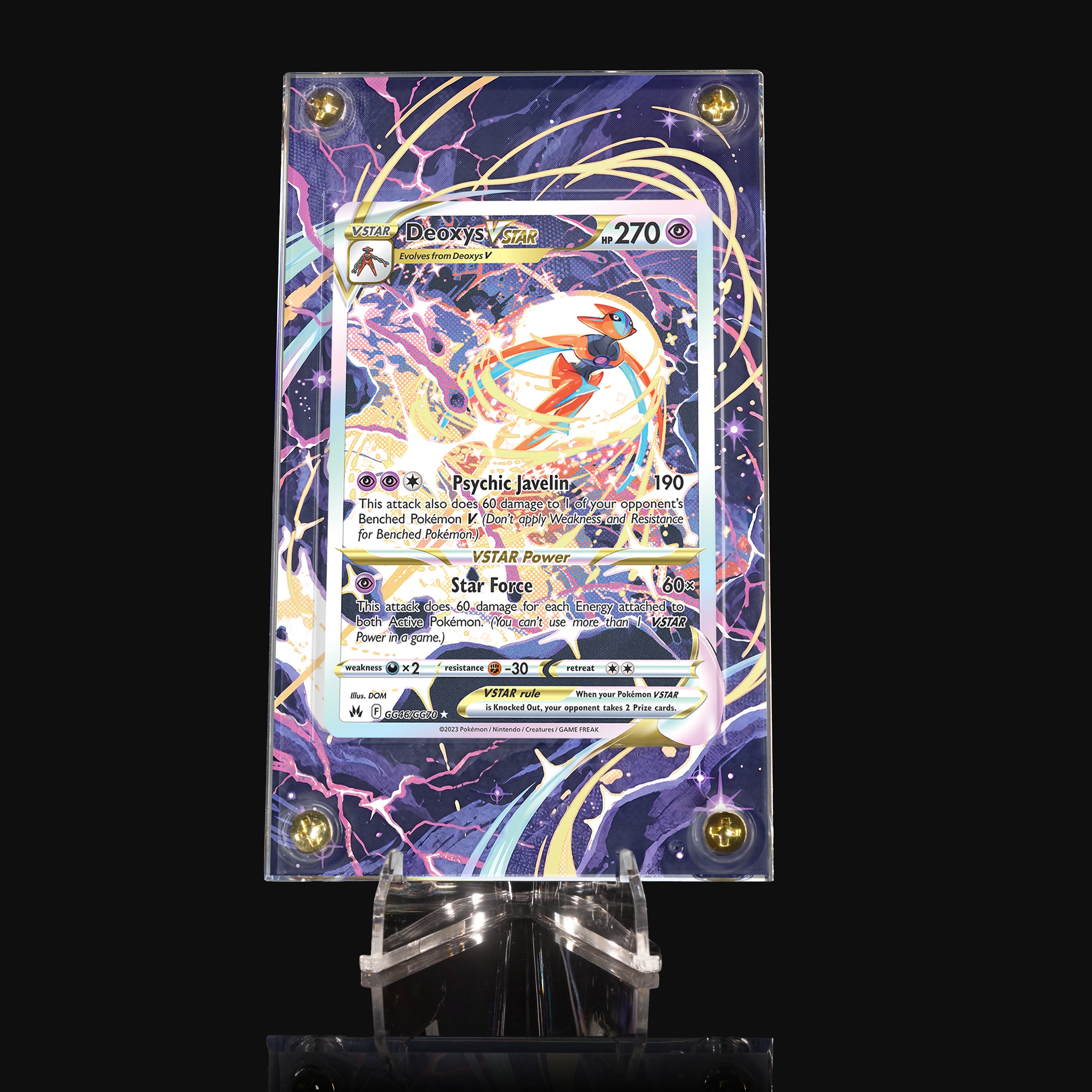 Deoxys VSTAR GG46 Extended Art Display