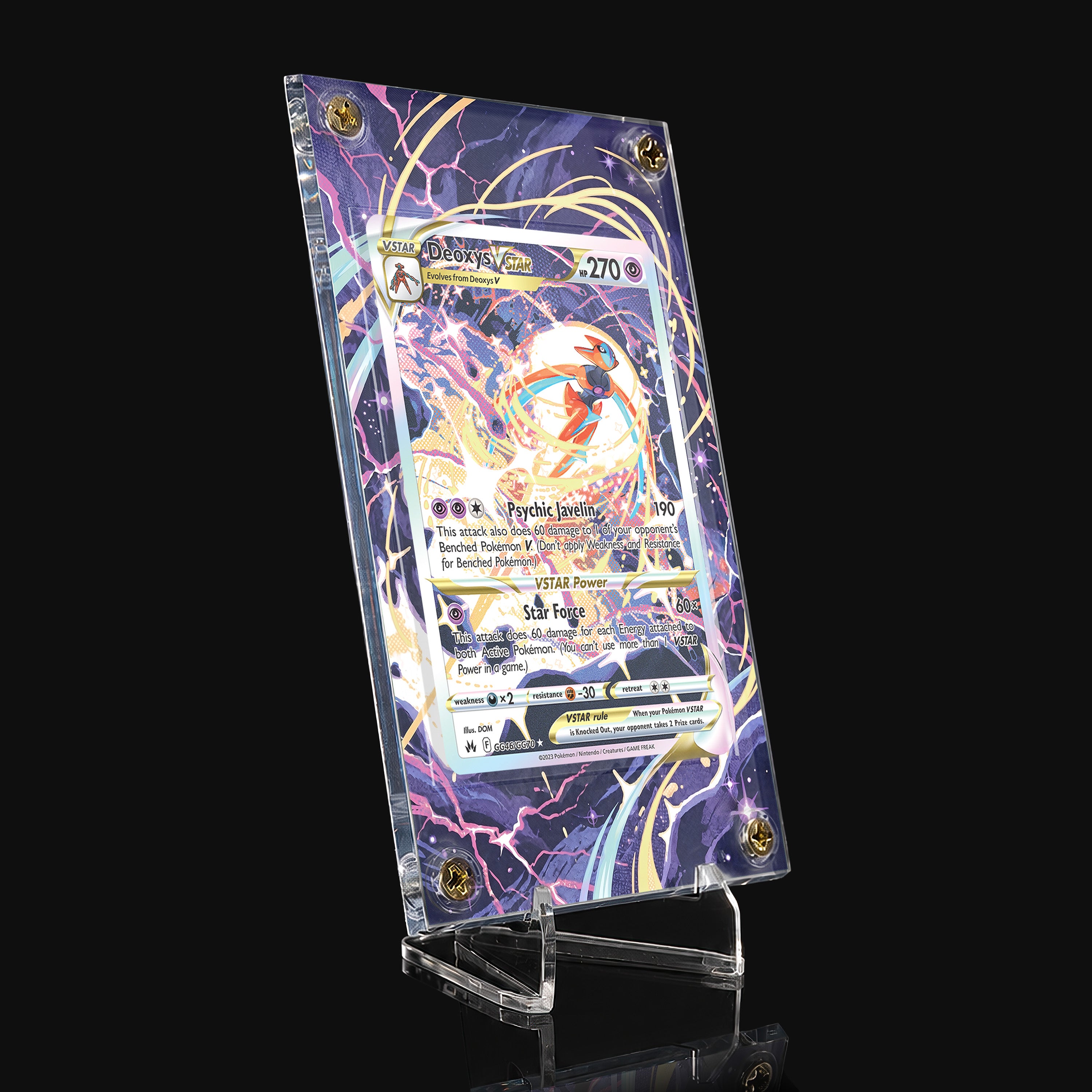 Deoxys VSTAR GG46 Extended Art Display