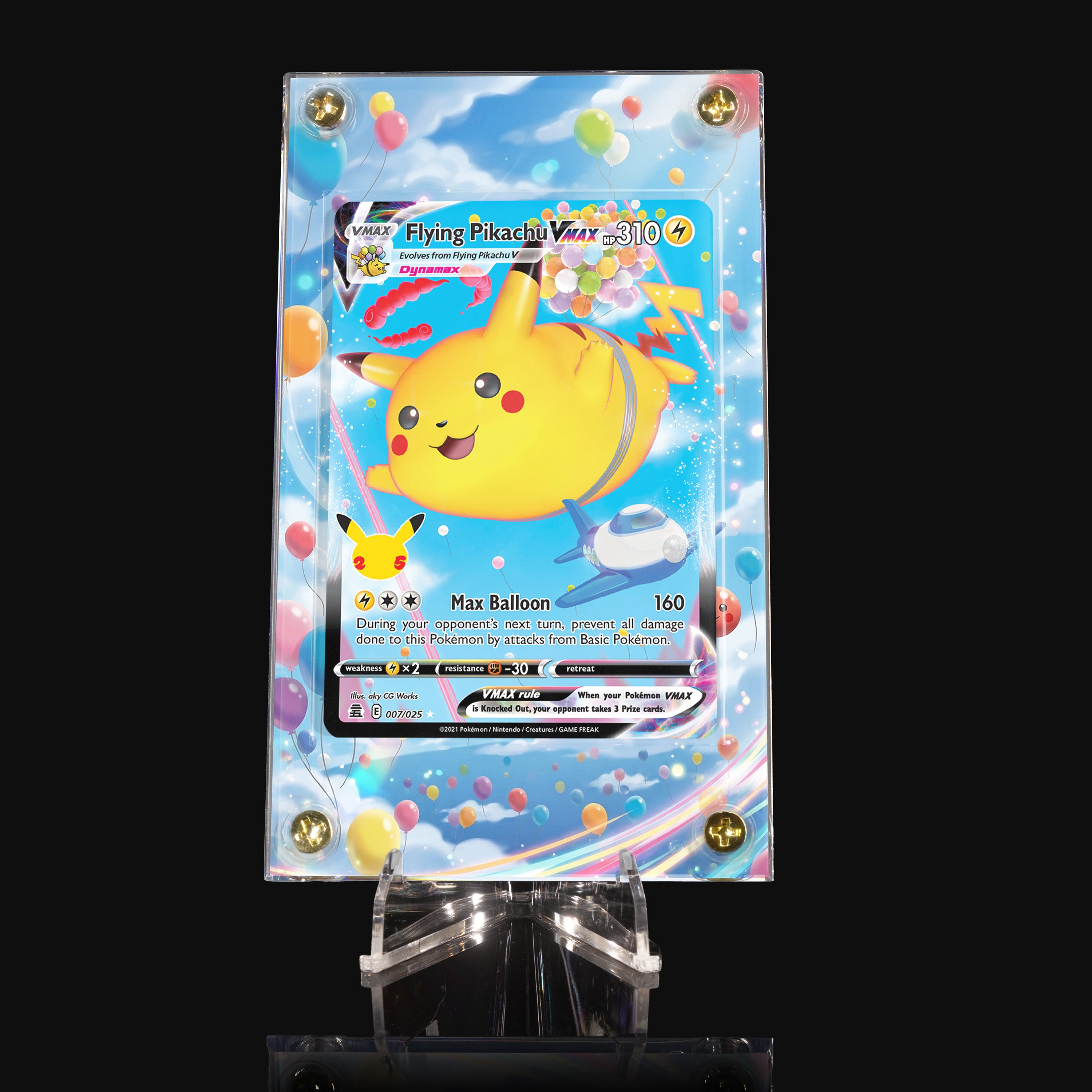 Flying Pikachu VMax 007 Extended Art Display
