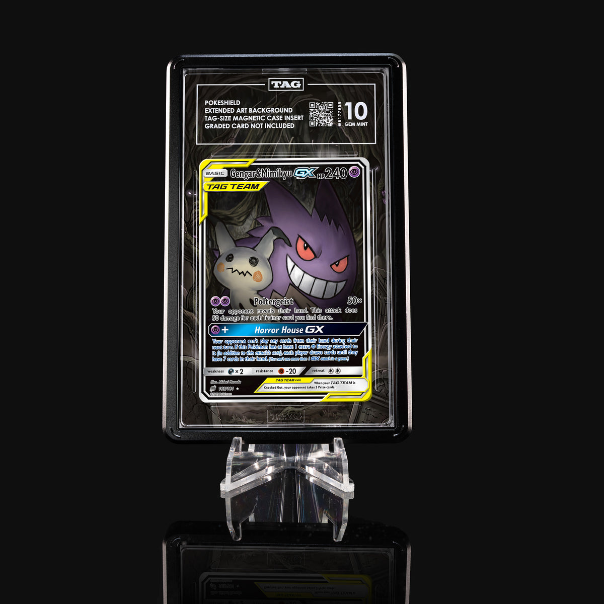 Gengar & Mimikyu GX 165 Extended Art Display