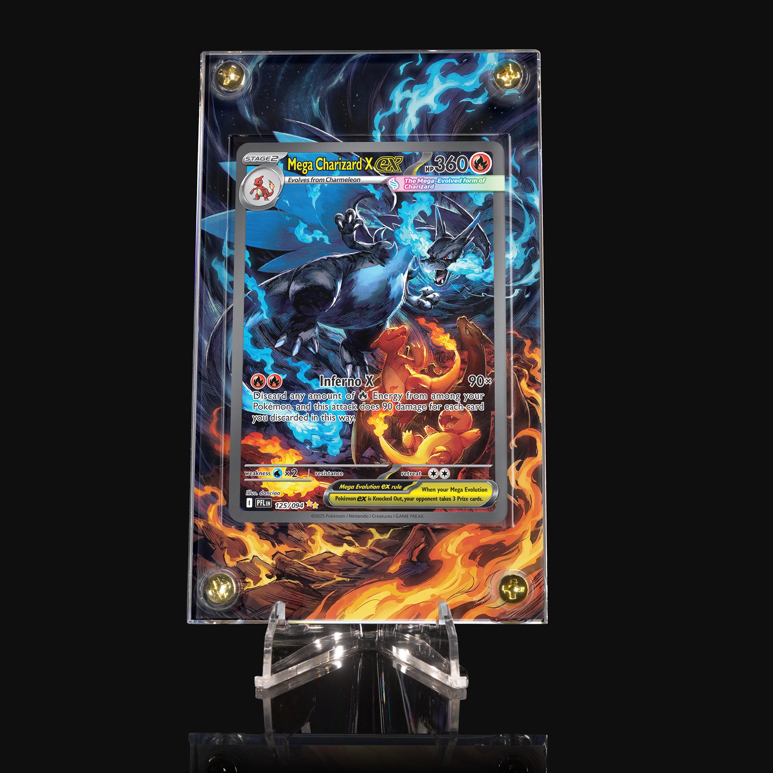 Mega Charizard X ex 125 Extended Art Display
