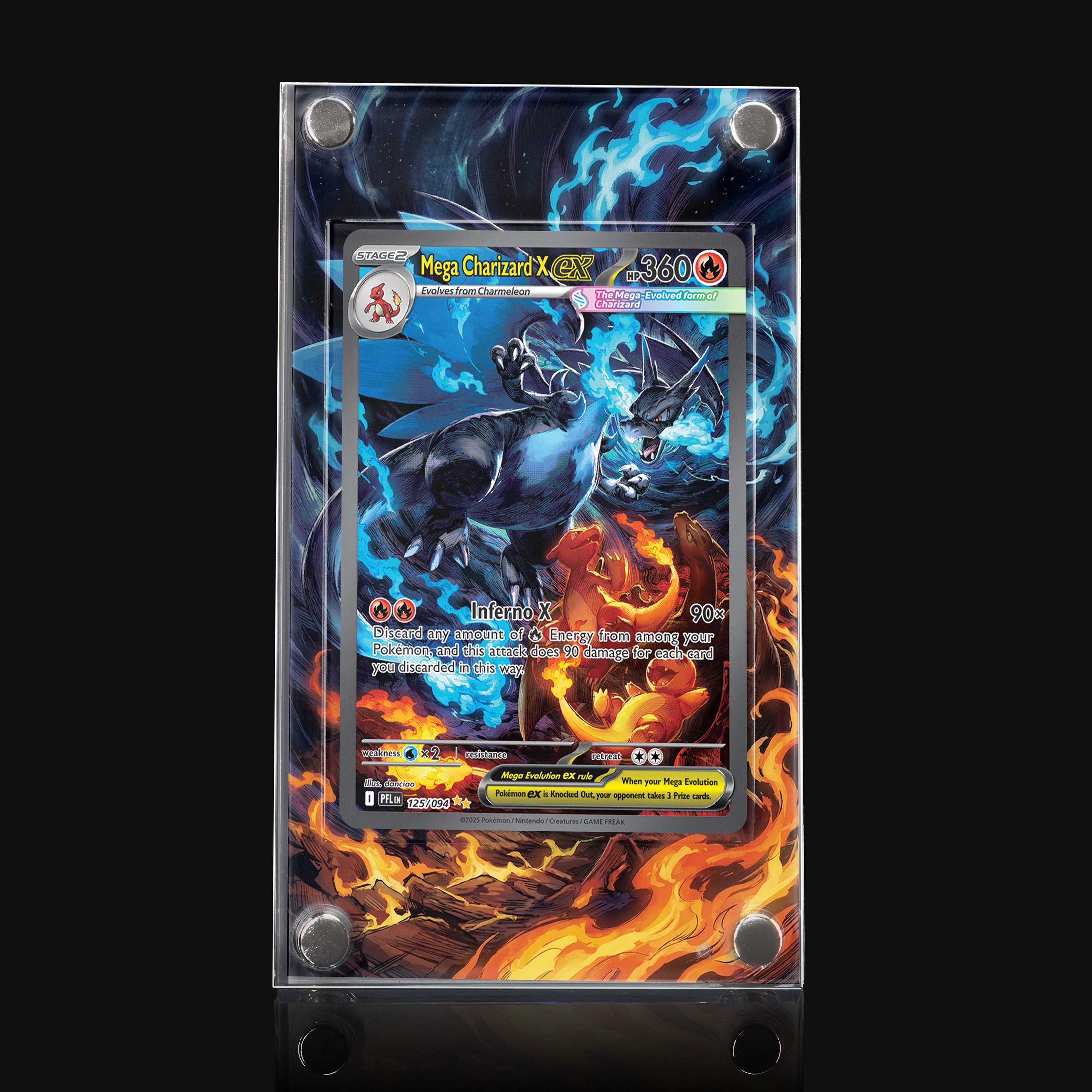Mega Charizard X ex 125 Extended Art Display